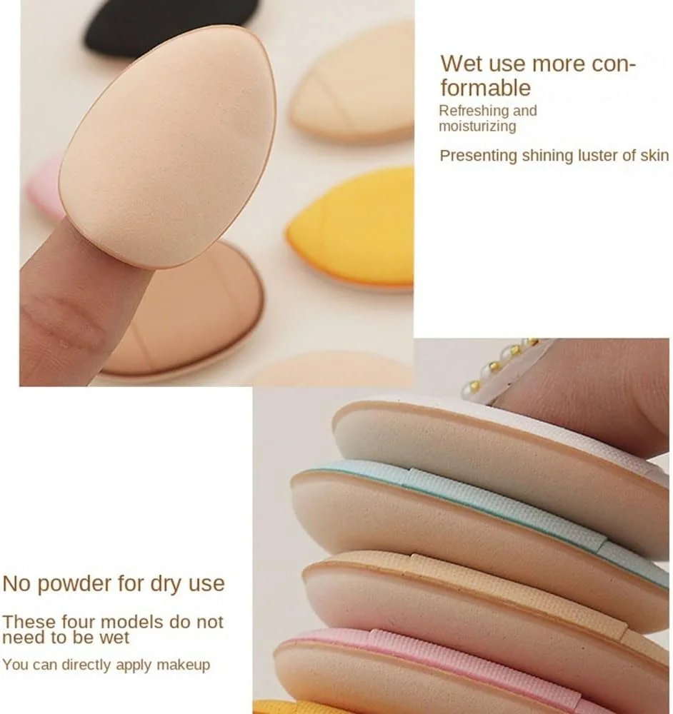 پد آرایشی مینی اسفنجی 7 عددی، پد انگشتی پودری نرم برای صورت، اسفنج زیرساز آرایشی مناسب کانسیلر چشم، ابزار آرایشی مرطوب و خشک پد آرایشی مینی اسفنجی 7 عددی، پد انگشتی پودری نرم برای صورت، اسفنج زیرساز آرایشی مناسب کانسیلر چشم، ابزار آرایشی مرطوب و خشک