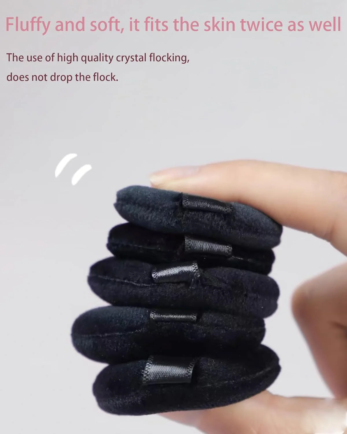 پدهای پودری فوق العاده نرم 5 عددی، پد پودر صورت گرد و مثلثی برای پودر فیکس، پد انگشتی کوچک دو طرفه برای هایلایت، رژگونه مشکی (شامل 3 سایز) پدهای پودری فوق العاده نرم 5 عددی، پد پودر صورت گرد و مثلثی برای پودر فیکس، پد انگشتی کوچک دو طرفه برای هایلایت، رژگونه مشکی (شامل 3 سایز)