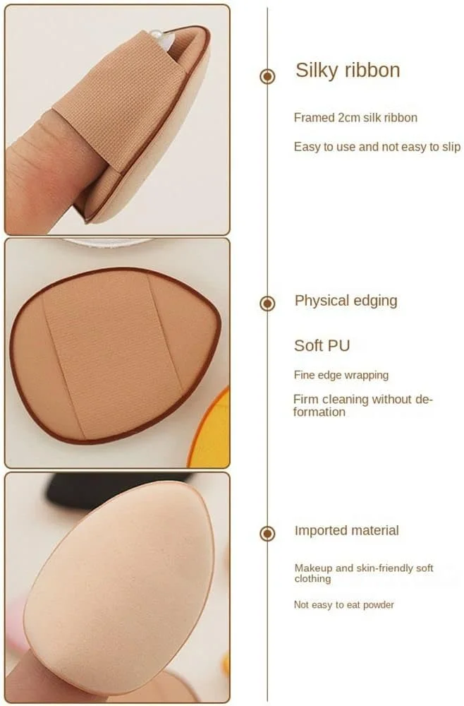 پد آرایشی مینی اسفنجی 7 عددی، پد انگشتی پودری نرم برای صورت، اسفنج زیرساز آرایشی مناسب کانسیلر چشم، ابزار آرایشی مرطوب و خشک پد آرایشی مینی اسفنجی 7 عددی، پد انگشتی پودری نرم برای صورت، اسفنج زیرساز آرایشی مناسب کانسیلر چشم، ابزار آرایشی مرطوب و خشک