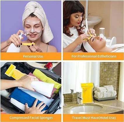 اسفنج فشرده صورت Chivey بسته 240 عددی برای شستشوی صورت، پاکسازی، لایه برداری، ماسک و پاک کردن آرایش اسفنج فشرده صورت Chivey بسته 240 عددی برای شستشوی صورت، پاکسازی، لایه برداری، ماسک و پاک کردن آرایش