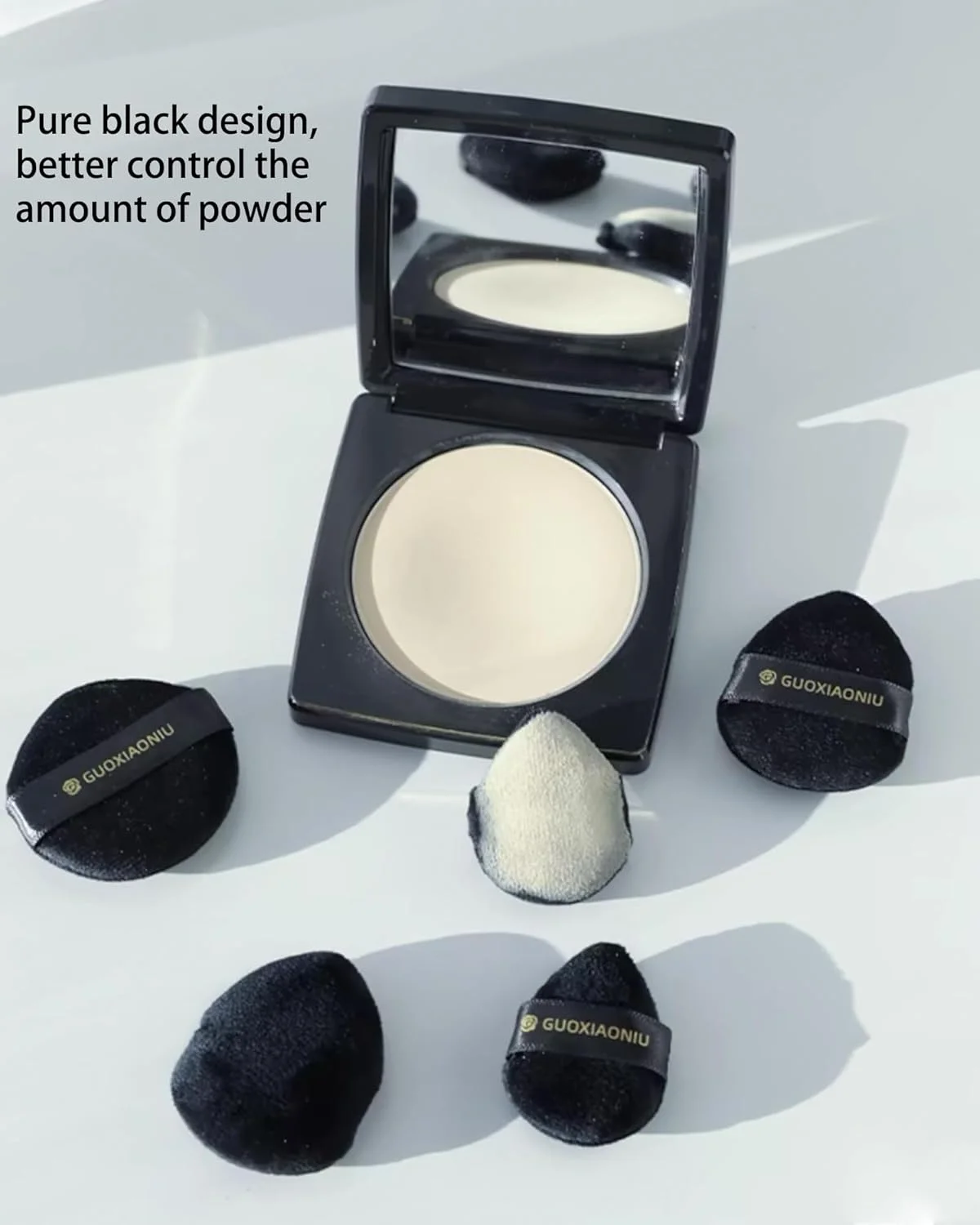 پدهای پودری فوق العاده نرم 5 عددی، پد پودر صورت گرد و مثلثی برای پودر فیکس، پد انگشتی کوچک دو طرفه برای هایلایت، رژگونه مشکی (شامل 3 سایز) پدهای پودری فوق العاده نرم 5 عددی، پد پودر صورت گرد و مثلثی برای پودر فیکس، پد انگشتی کوچک دو طرفه برای هایلایت، رژگونه مشکی (شامل 3 سایز)