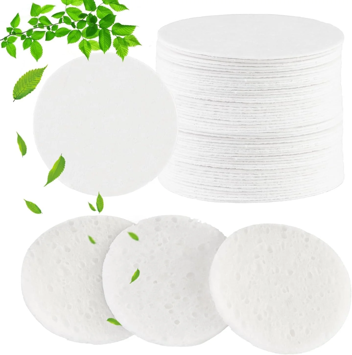 پدهای اسفنجی فشرده صورت 50 عددی، اسفنج های گرد برای پاکسازی، پدهای لایه بردار یکبار مصرف صورت برای متخصصان زیبایی، سفید پدهای اسفنجی فشرده صورت 50 عددی، اسفنج های گرد برای پاکسازی، پدهای لایه بردار یکبار مصرف صورت برای متخصصان زیبایی، سفید