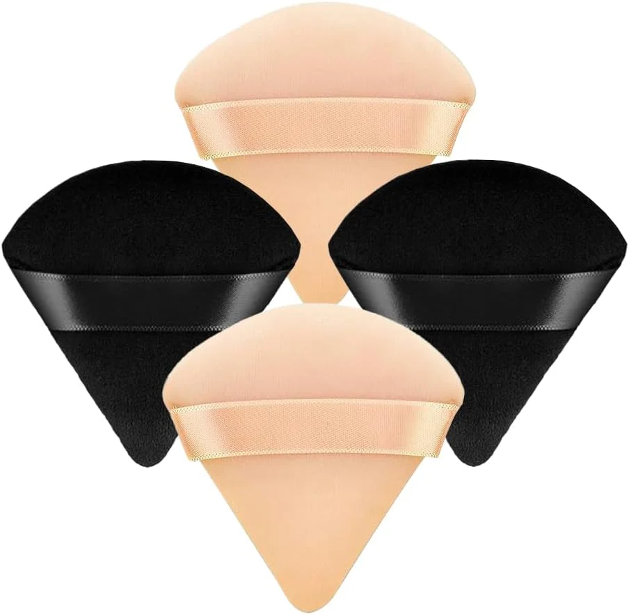 پدهای مثلثی پودر آرایشی 4 عددی، اسفنج ایده آل برای پودر بدن معدنی شل و آرایش فونداسیون، نرم، قابل شستشو، قابل استفاده مجدد، مناسب برای استفاده مرطوب و خشک پدهای مثلثی پودر آرایشی 4 عددی، اسفنج ایده آل برای پودر بدن معدنی شل و آرایش فونداسیون، نرم، قابل شستشو، قابل استفاده مجدد، مناسب برای استفاده مرطوب و خشک