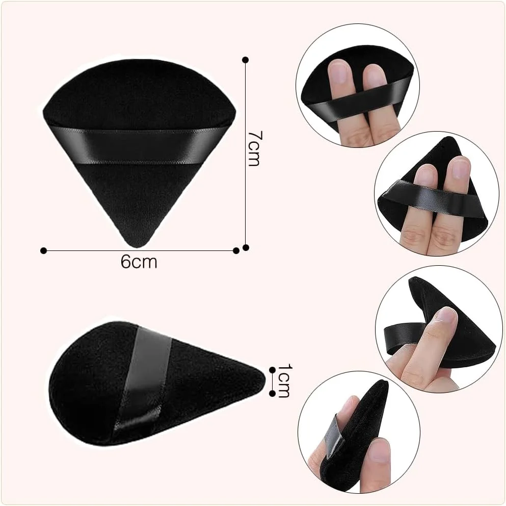 پدهای مثلثی پودر آرایشی 4 عددی، اسفنج ایده آل برای پودر بدن معدنی شل و آرایش فونداسیون، نرم، قابل شستشو، قابل استفاده مجدد، مناسب برای استفاده مرطوب و خشک پدهای مثلثی پودر آرایشی 4 عددی، اسفنج ایده آل برای پودر بدن معدنی شل و آرایش فونداسیون، نرم، قابل شستشو، قابل استفاده مجدد، مناسب برای استفاده مرطوب و خشک