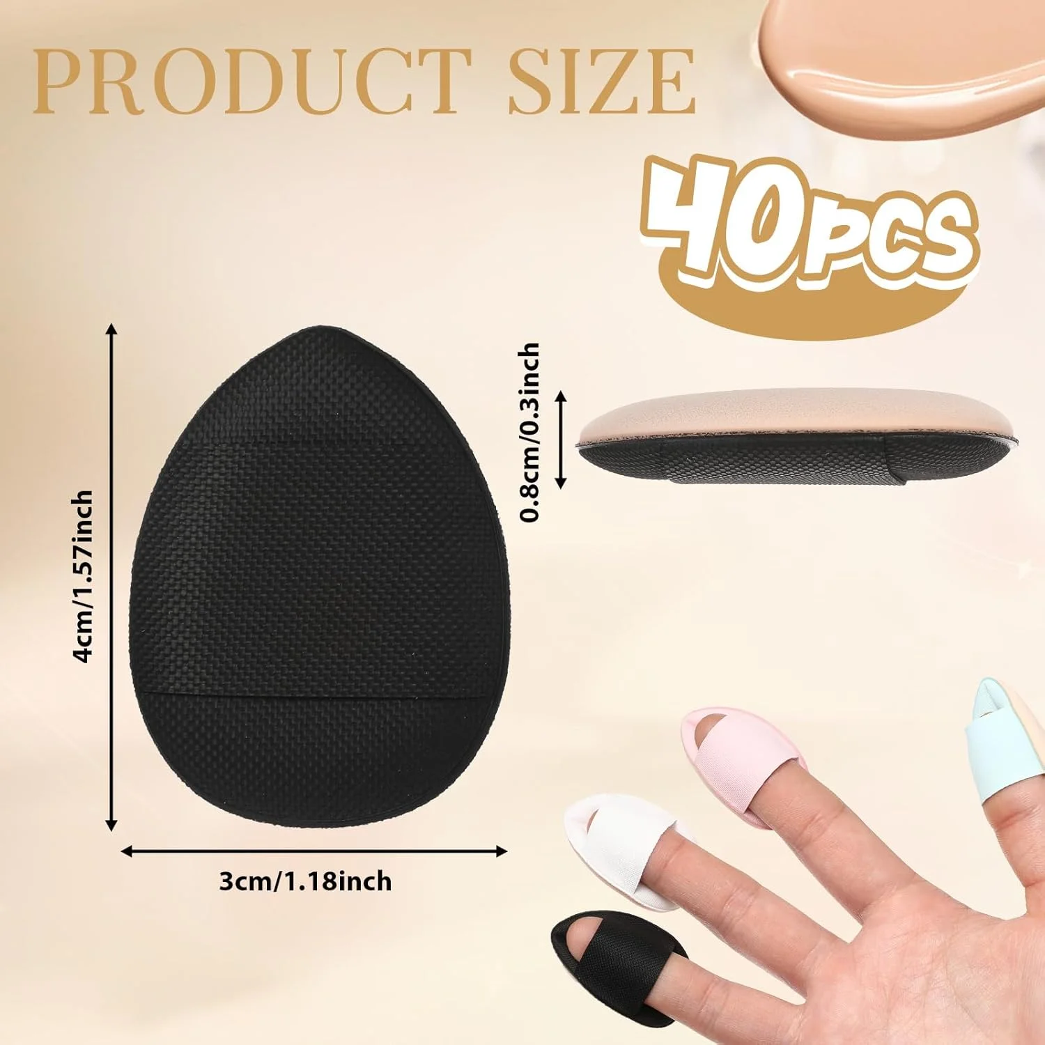 40 عدد پد پودر مینیاتوری، اسفنج های آرایشی قطره ای شکل قابل استفاده مجدد برای کرم پودر، پدهای نرم مخلوط کننده آرایش، پدهای پودر بدن برای زنان 40 عدد پد پودر مینیاتوری، اسفنج های آرایشی قطره ای شکل قابل استفاده مجدد برای کرم پودر، پدهای نرم مخلوط کننده آرایش، پدهای پودر بدن برای زنان