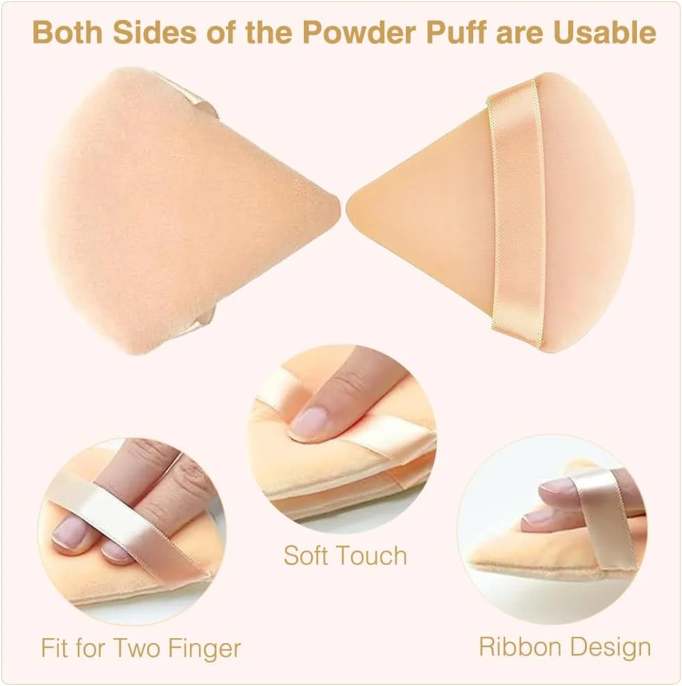 پدهای مثلثی پودر آرایشی 4 عددی، اسفنج ایده آل برای پودر بدن معدنی شل و آرایش فونداسیون، نرم، قابل شستشو، قابل استفاده مجدد، مناسب برای استفاده مرطوب و خشک پدهای مثلثی پودر آرایشی 4 عددی، اسفنج ایده آل برای پودر بدن معدنی شل و آرایش فونداسیون، نرم، قابل شستشو، قابل استفاده مجدد، مناسب برای استفاده مرطوب و خشک