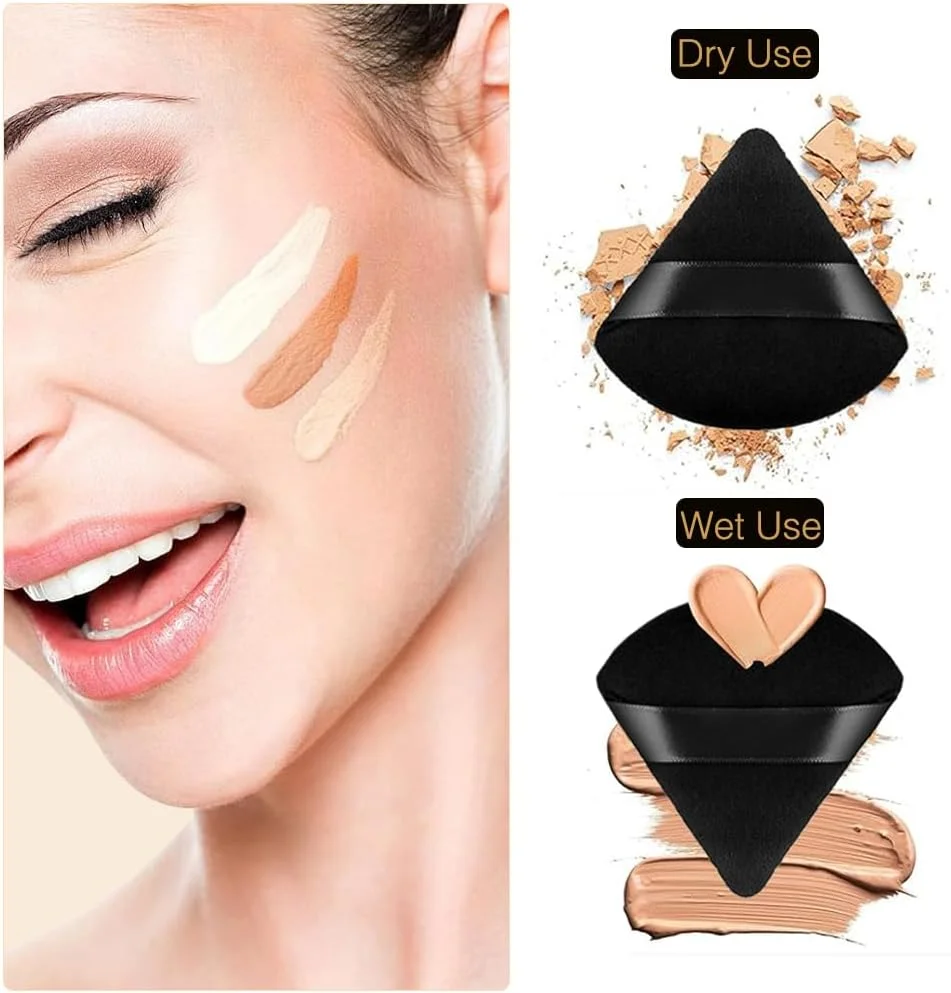 پدهای مثلثی پودر آرایشی 4 عددی، اسفنج ایده آل برای پودر بدن معدنی شل و آرایش فونداسیون، نرم، قابل شستشو، قابل استفاده مجدد، مناسب برای استفاده مرطوب و خشک پدهای مثلثی پودر آرایشی 4 عددی، اسفنج ایده آل برای پودر بدن معدنی شل و آرایش فونداسیون، نرم، قابل شستشو، قابل استفاده مجدد، مناسب برای استفاده مرطوب و خشک