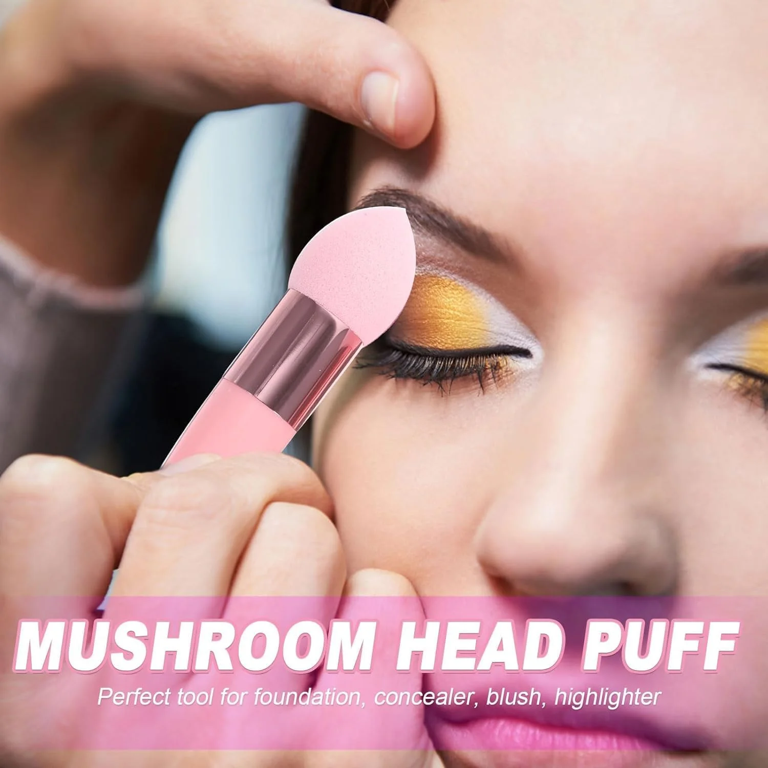 اسفنج آرایشی 3 عددی برای کرم پودر، اسفنج ترکیبی آرایشی، اسفنج های کرم پودر مثلثی با دسته، بلندر آرایشی حرفه ای (صورتی) اسفنج آرایشی 3 عددی برای کرم پودر، اسفنج ترکیبی آرایشی، اسفنج های کرم پودر مثلثی با دسته، بلندر آرایشی حرفه ای (صورتی)