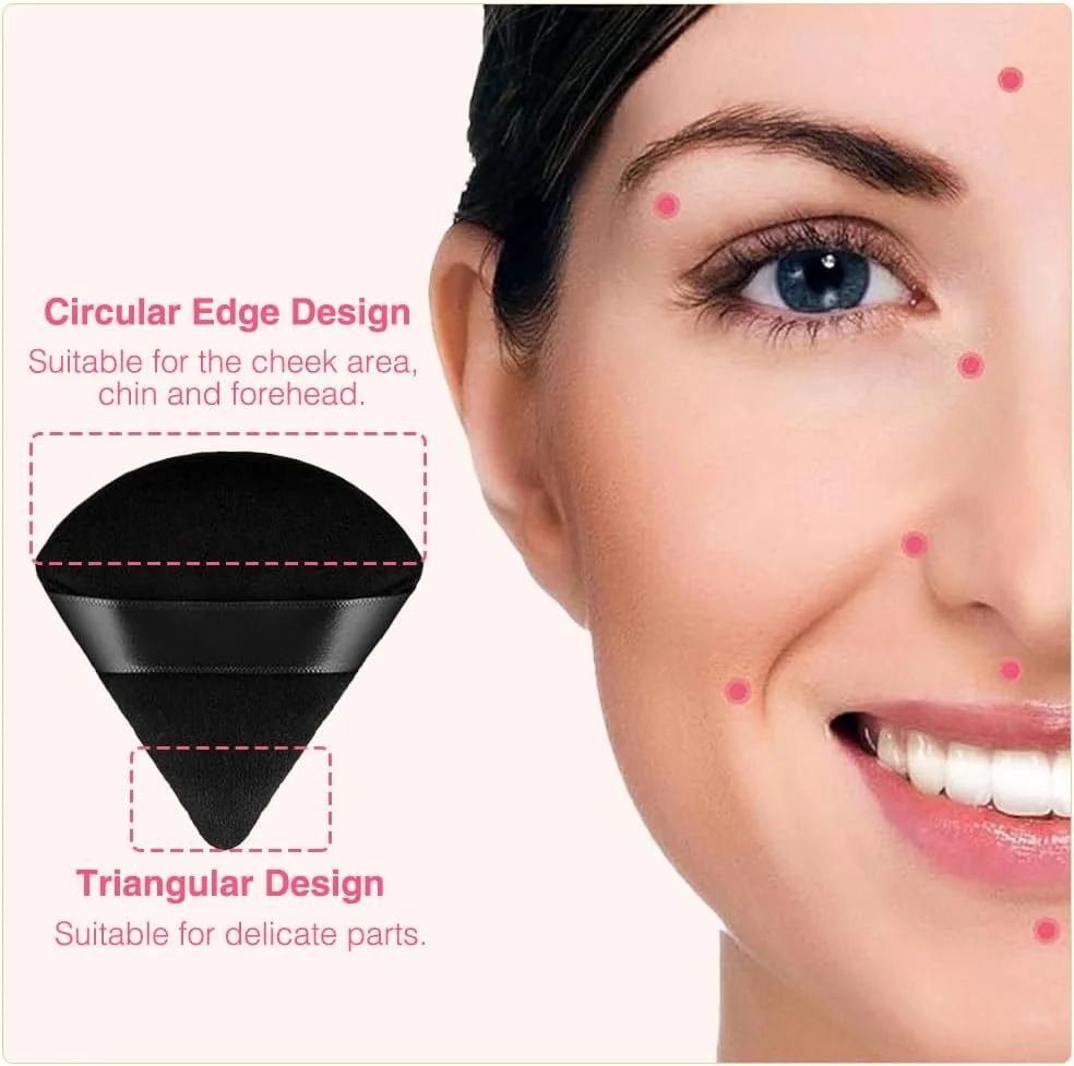 پدهای مثلثی پودر آرایشی 4 عددی، اسفنج ایده آل برای پودر بدن معدنی شل و آرایش فونداسیون، نرم، قابل شستشو، قابل استفاده مجدد، مناسب برای استفاده مرطوب و خشک پدهای مثلثی پودر آرایشی 4 عددی، اسفنج ایده آل برای پودر بدن معدنی شل و آرایش فونداسیون، نرم، قابل شستشو، قابل استفاده مجدد، مناسب برای استفاده مرطوب و خشک