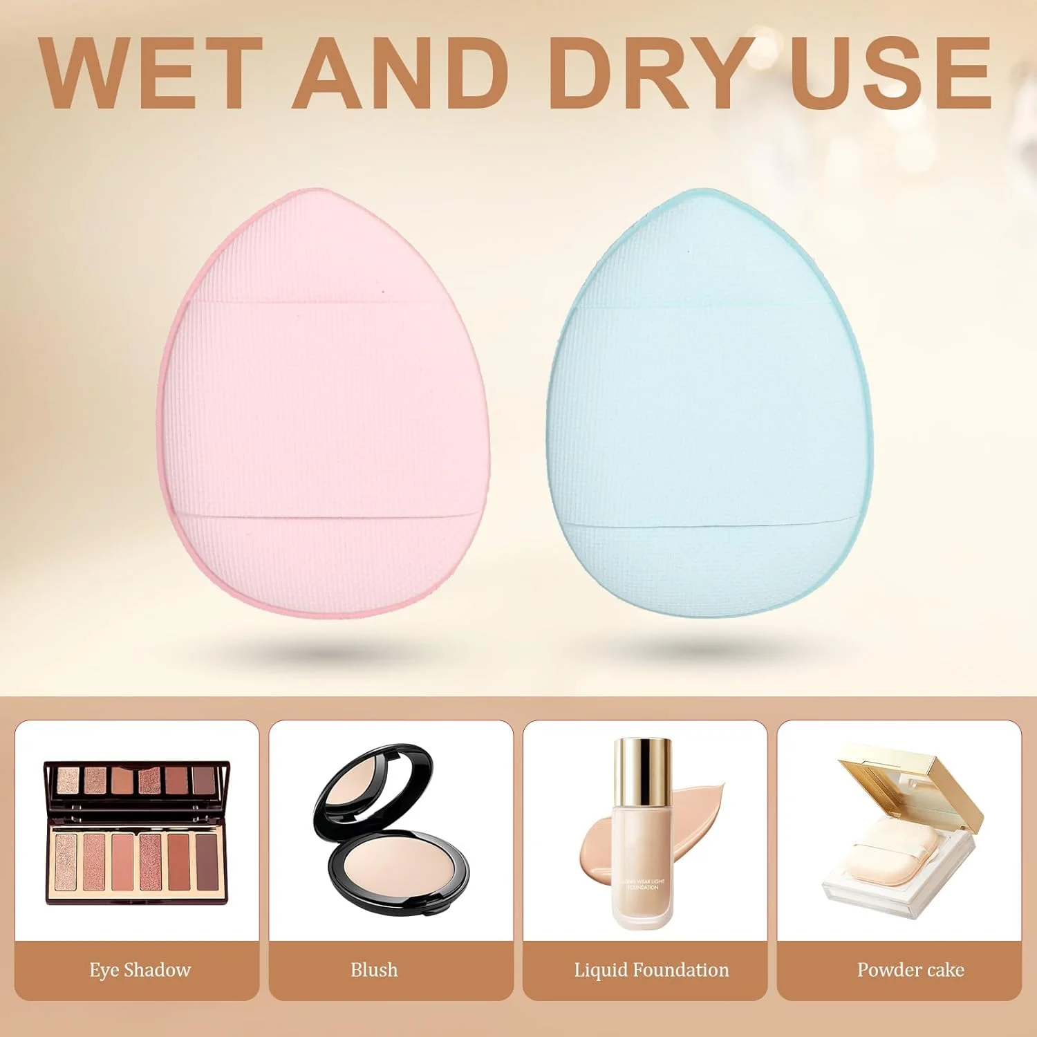 40 عدد پد پودر مینیاتوری، اسفنج های آرایشی قطره ای شکل قابل استفاده مجدد برای کرم پودر، پدهای نرم مخلوط کننده آرایش، پدهای پودر بدن برای زنان 40 عدد پد پودر مینیاتوری، اسفنج های آرایشی قطره ای شکل قابل استفاده مجدد برای کرم پودر، پدهای نرم مخلوط کننده آرایش، پدهای پودر بدن برای زنان