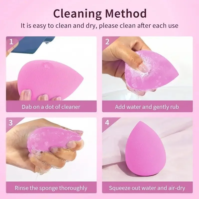 ست اسفنج آرایشی 4 عددی و فر مژه - اسفنج های بیوتی بلندر، اپلیکاتور فونداسیون وگان بدون لاتکس برای پودر، کرم و کانسیلر، فر مژه برای فر های خیره کننده ست اسفنج آرایشی 4 عددی و فر مژه - اسفنج های بیوتی بلندر، اپلیکاتور فونداسیون وگان بدون لاتکس برای پودر، کرم و کانسیلر، فر مژه برای فر های خیره کننده