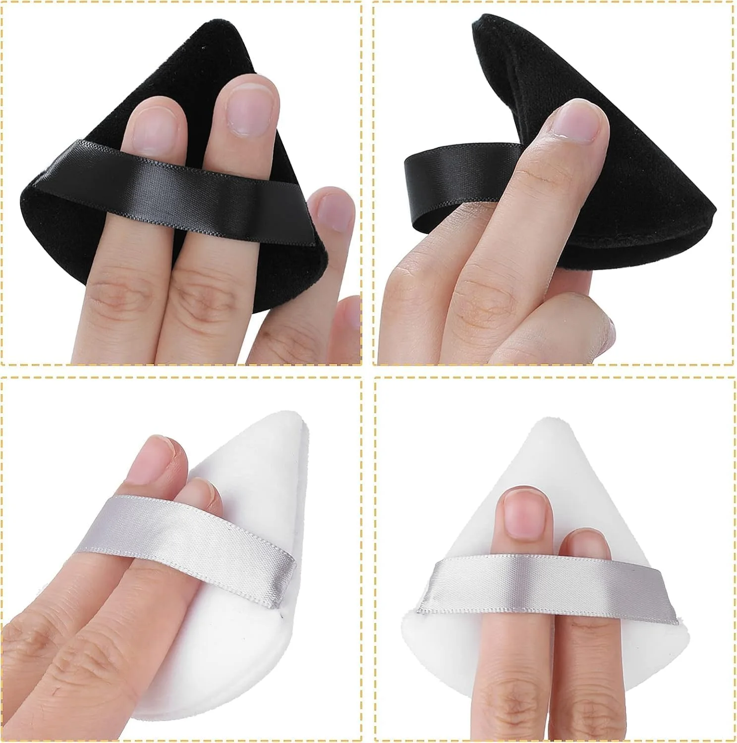 پد پودری 4 عددی، پد آرایشی برای کانتورینگ، پد پودری مثلثی، پد فونداسیون بدون لاتکس، اسفنج های آرایشی Cloud Kiss، بلندر اسفنجی برای ابزارهای آرایشی، اسفنج های اپلیکاتور (سیاه، سفید) پد پودری 4 عددی، پد آرایشی برای کانتورینگ، پد پودری مثلثی، پد فونداسیون بدون لاتکس، اسفنج های آرایشی Cloud Kiss، بلندر اسفنجی برای ابزارهای آرایشی، اسفنج های اپلیکاتور (سیاه، سفید)