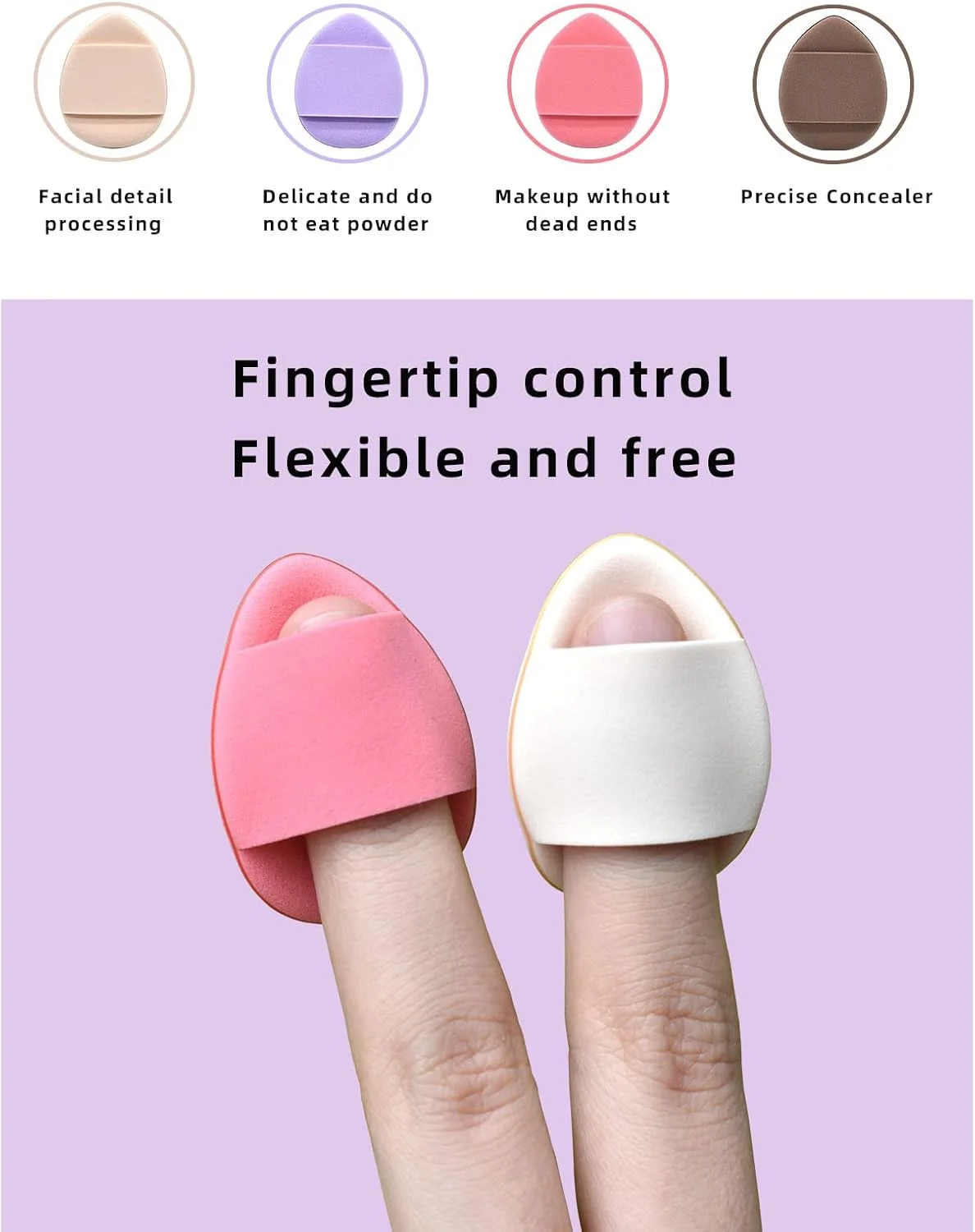 پد آرایشی مثلثی مینی 4 عددی، اسفنج کوچک آرایشی بیوتی بلندر برای پودر، پد اسفنجی آرایشی صورت مثلثی پد آرایشی مثلثی مینی 4 عددی، اسفنج کوچک آرایشی بیوتی بلندر برای پودر، پد اسفنجی آرایشی صورت مثلثی