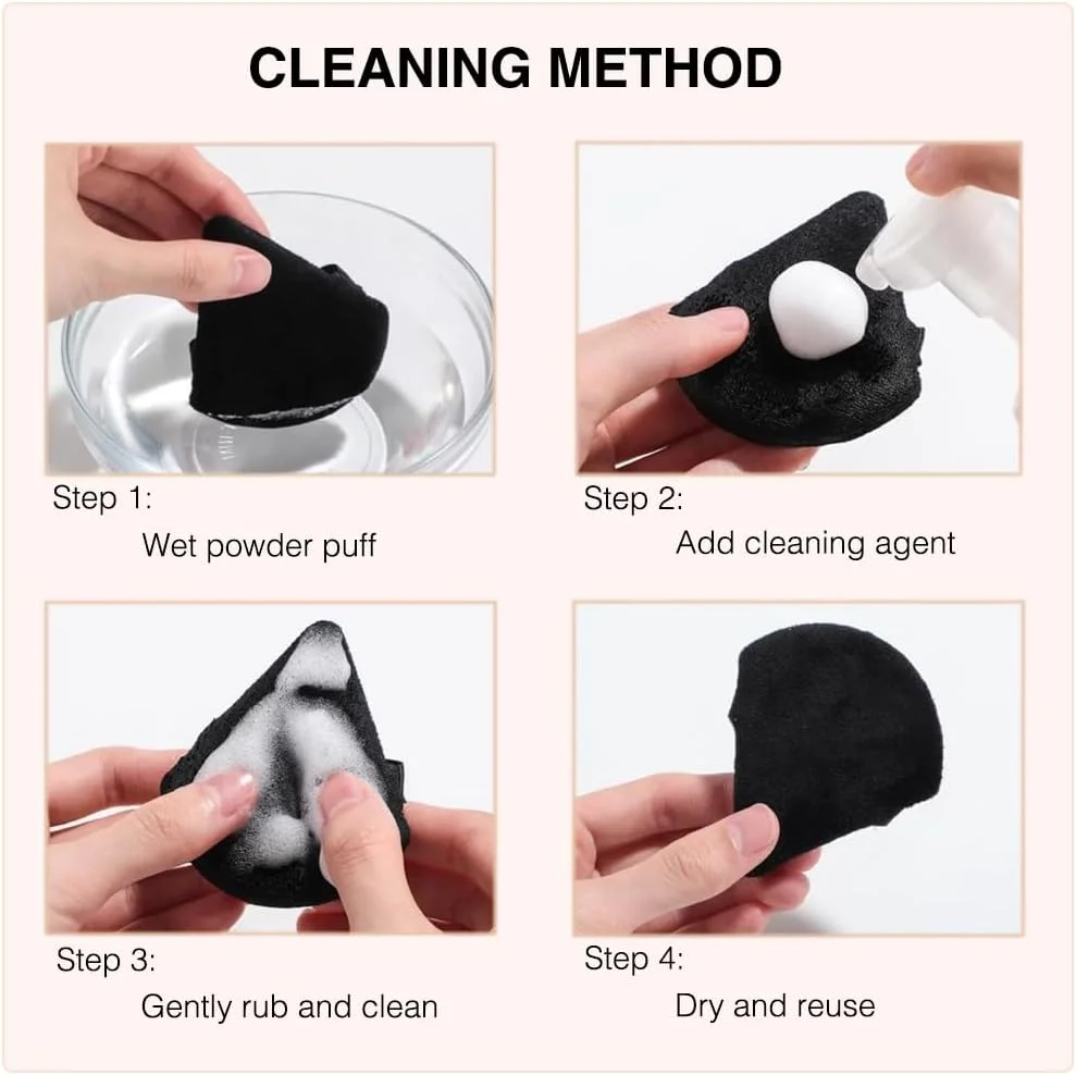 پدهای مثلثی پودر آرایشی 4 عددی، اسفنج ایده آل برای پودر بدن معدنی شل و آرایش فونداسیون، نرم، قابل شستشو، قابل استفاده مجدد، مناسب برای استفاده مرطوب و خشک پدهای مثلثی پودر آرایشی 4 عددی، اسفنج ایده آل برای پودر بدن معدنی شل و آرایش فونداسیون، نرم، قابل شستشو، قابل استفاده مجدد، مناسب برای استفاده مرطوب و خشک