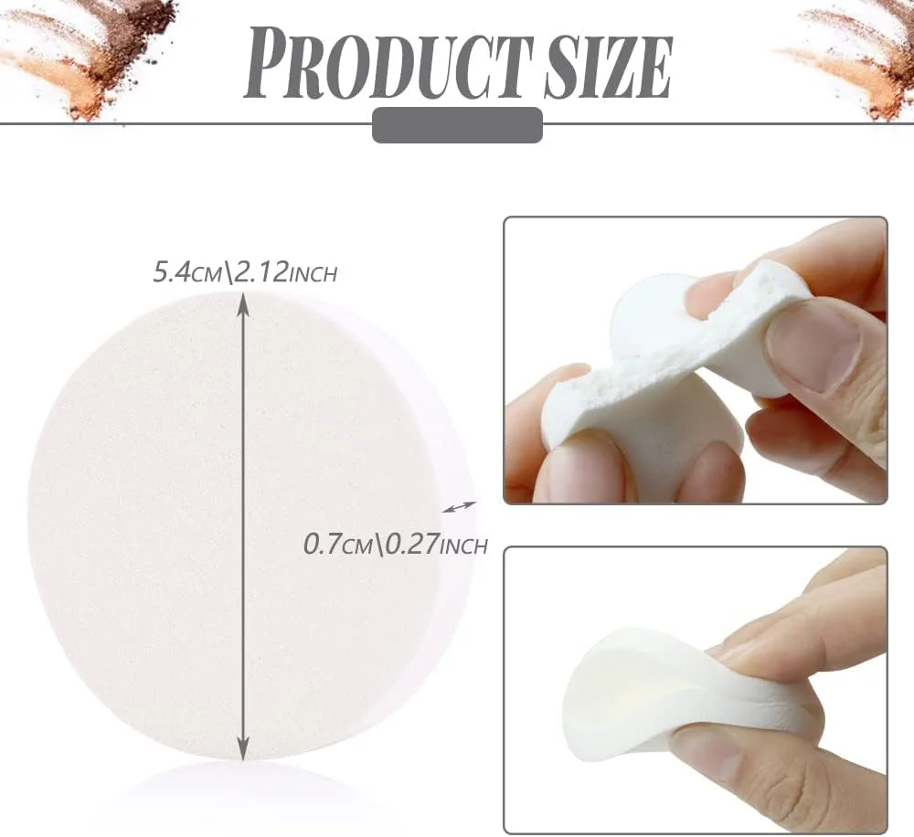 پد آرایشی 48 عددی، پد فوم گرد، پف پودر صورت، اسفنج آرایشی، اسفنج های اپلیکاتور رژگونه، بلندر پودر فونداسیون صورت و چشم برای انواع پوست، استفاده دوگانه مرطوب و خشک، سفید پد آرایشی 48 عددی، پد فوم گرد، پف پودر صورت، اسفنج آرایشی، اسفنج های اپلیکاتور رژگونه، بلندر پودر فونداسیون صورت و چشم برای انواع پوست، استفاده دوگانه مرطوب و خشک، سفید