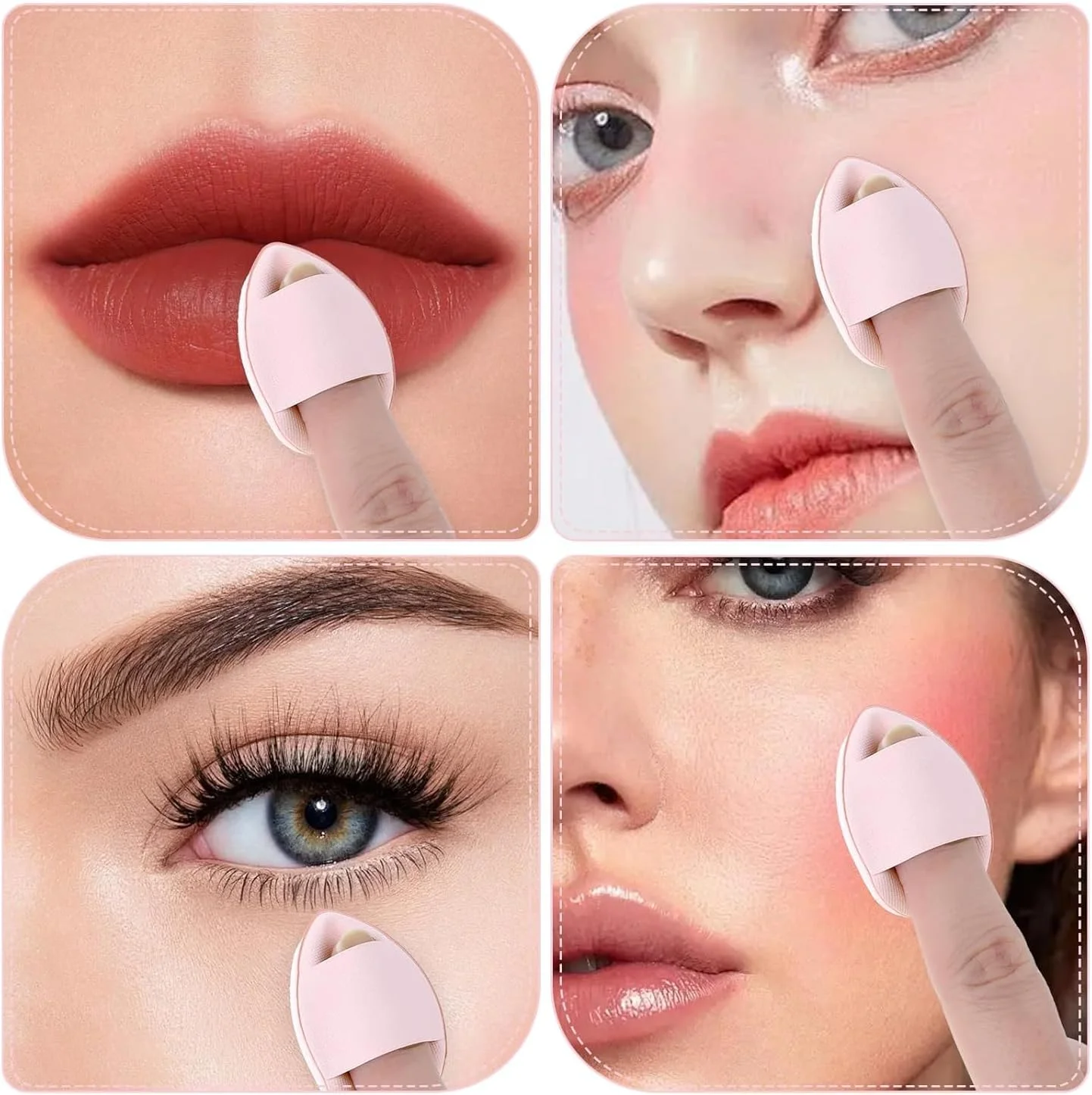 پد آرایشی مثلثی مینی 4 عددی، اسفنج کوچک آرایشی بیوتی بلندر برای پودر، پد اسفنجی آرایشی صورت مثلثی پد آرایشی مثلثی مینی 4 عددی، اسفنج کوچک آرایشی بیوتی بلندر برای پودر، پد اسفنجی آرایشی صورت مثلثی