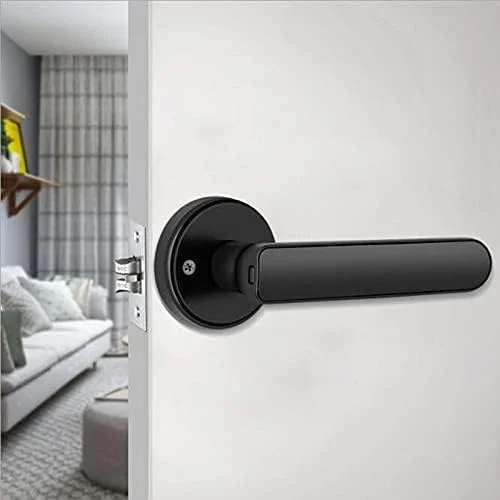 قفل درب اثر انگشتی الکترونیکی ZAIED Q2، قفل دستگیره درب دیجیتال هوشمند حساس برای هتل، خانه، دفتر - مشکی قفل درب اثر انگشتی الکترونیکی ZAIED Q2، قفل دستگیره درب دیجیتال هوشمند حساس برای هتل، خانه، دفتر - مشکی
