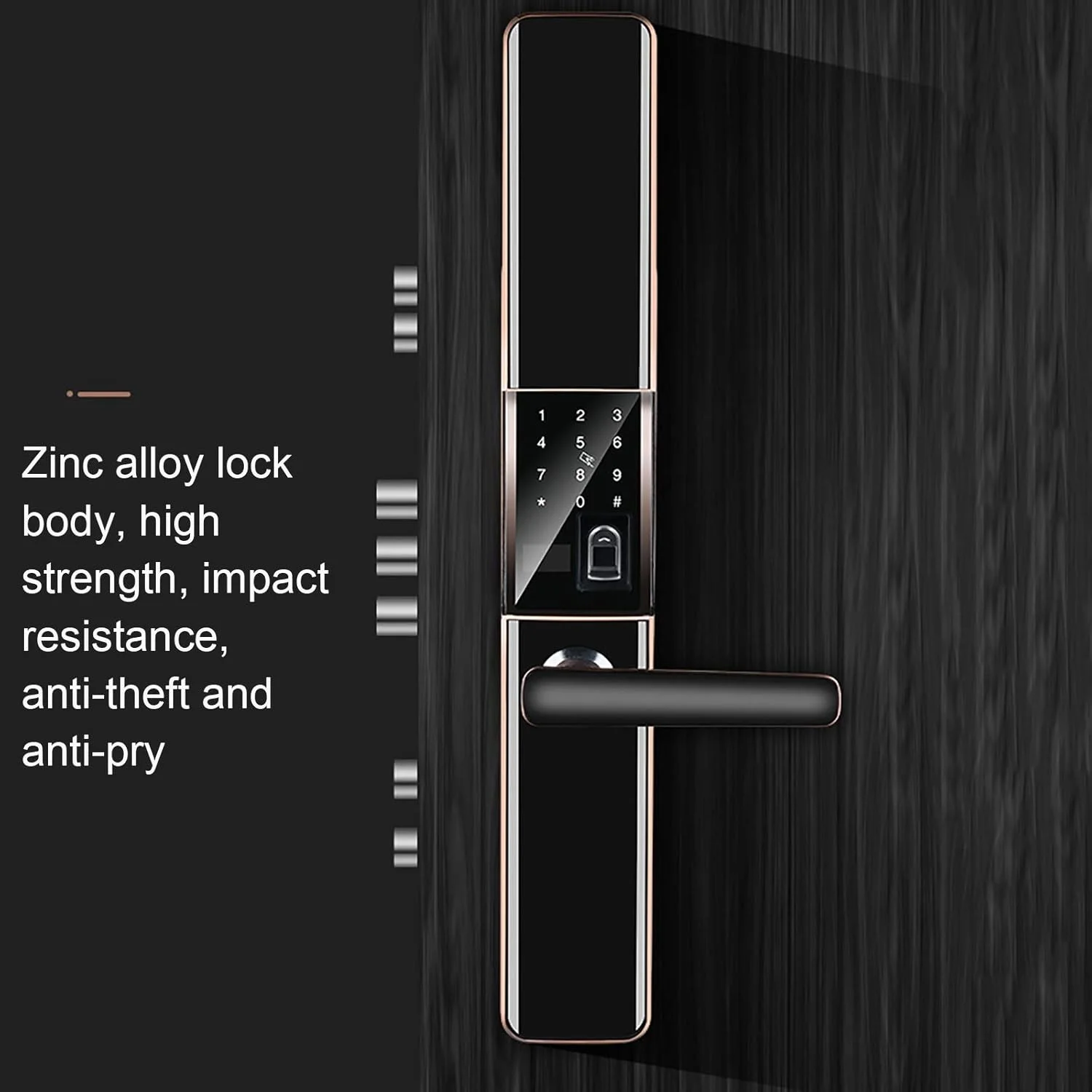 قفل درب هوشمند ZAIED بدون کلید دیجیتال الکترونیکی با صفحه لمسی، دستگیره اهرمی، قفل کد درب ورودی امنیتی برای دفتر، هتل، آپارتمان قفل درب هوشمند ZAIED بدون کلید دیجیتال الکترونیکی با صفحه لمسی، دستگیره اهرمی، قفل کد درب ورودی امنیتی برای دفتر، هتل، آپارتمان