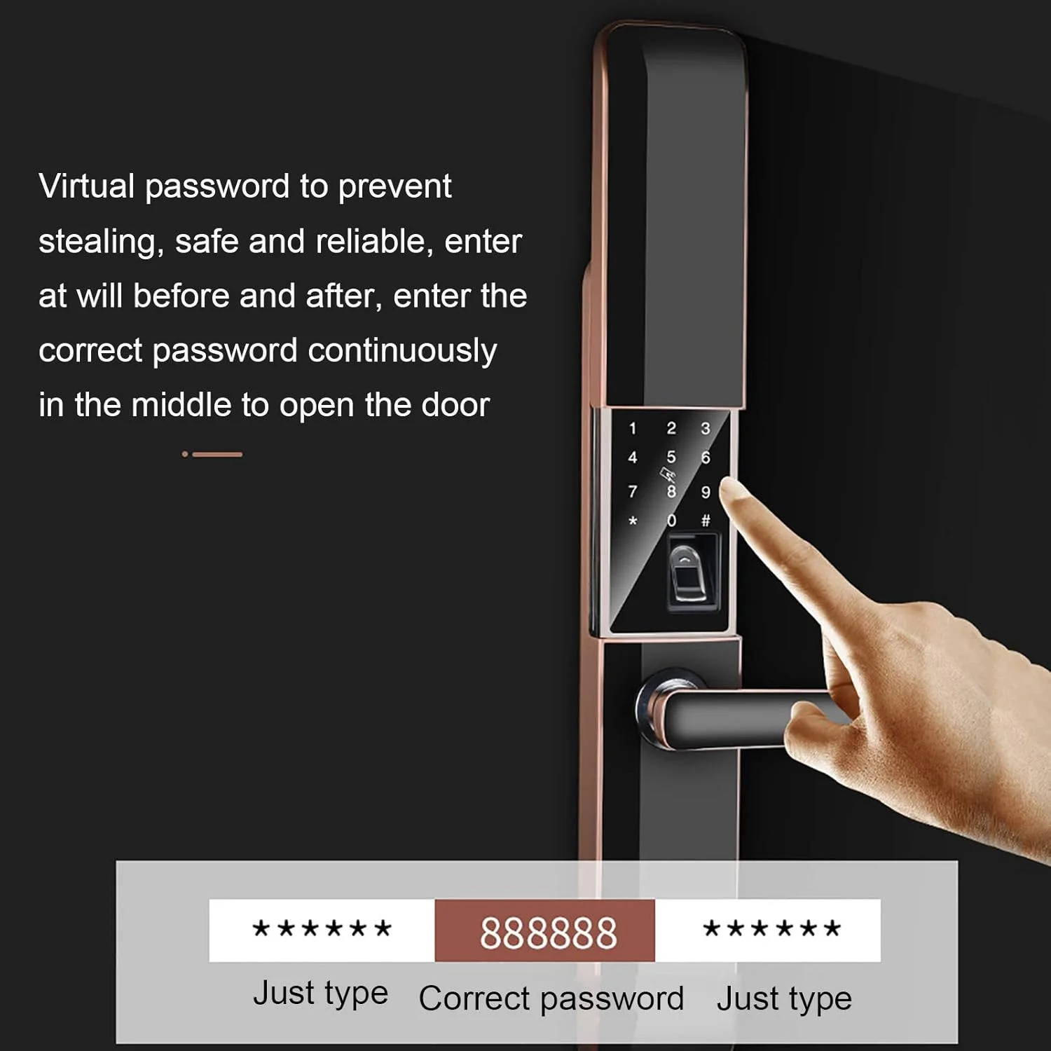 قفل درب هوشمند ZAIED بدون کلید دیجیتال الکترونیکی با صفحه لمسی، دستگیره اهرمی، قفل کد درب ورودی امنیتی برای دفتر، هتل، آپارتمان قفل درب هوشمند ZAIED بدون کلید دیجیتال الکترونیکی با صفحه لمسی، دستگیره اهرمی، قفل کد درب ورودی امنیتی برای دفتر، هتل، آپارتمان