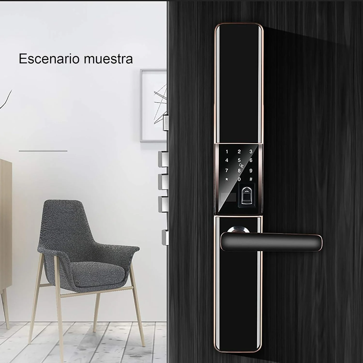 قفل درب هوشمند ZAIED بدون کلید دیجیتال الکترونیکی با صفحه لمسی، دستگیره اهرمی، قفل کد درب ورودی امنیتی برای دفتر، هتل، آپارتمان قفل درب هوشمند ZAIED بدون کلید دیجیتال الکترونیکی با صفحه لمسی، دستگیره اهرمی، قفل کد درب ورودی امنیتی برای دفتر، هتل، آپارتمان