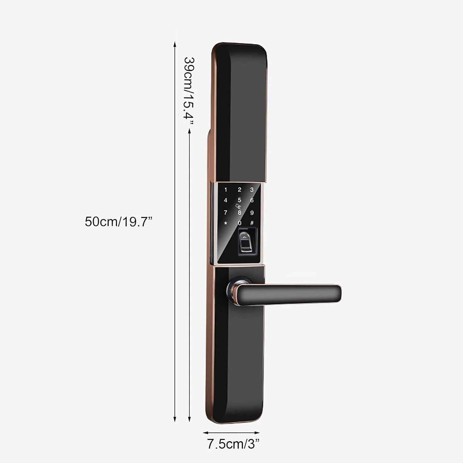 قفل درب هوشمند ZAIED بدون کلید دیجیتال الکترونیکی با صفحه لمسی، دستگیره اهرمی، قفل کد درب ورودی امنیتی برای دفتر، هتل، آپارتمان قفل درب هوشمند ZAIED بدون کلید دیجیتال الکترونیکی با صفحه لمسی، دستگیره اهرمی، قفل کد درب ورودی امنیتی برای دفتر، هتل، آپارتمان