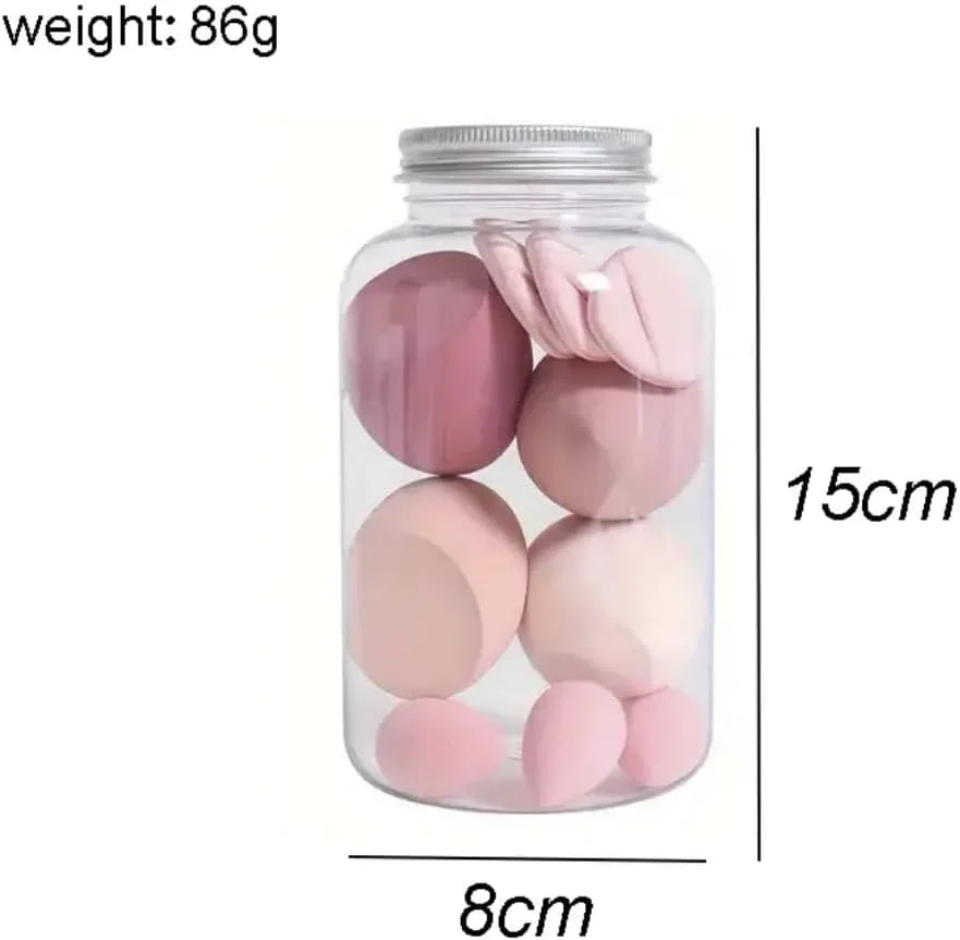 15 Pcs Ultimate Makeup Sponge Set, 3 Loose Powder Puffs, 3 Mini Loose Powder Puffs, 3 Makeup Sponges, 3 Mini Makeup Sponges, 3 Mini Cushion Puffs. Foundation Blending Beauty Sponge