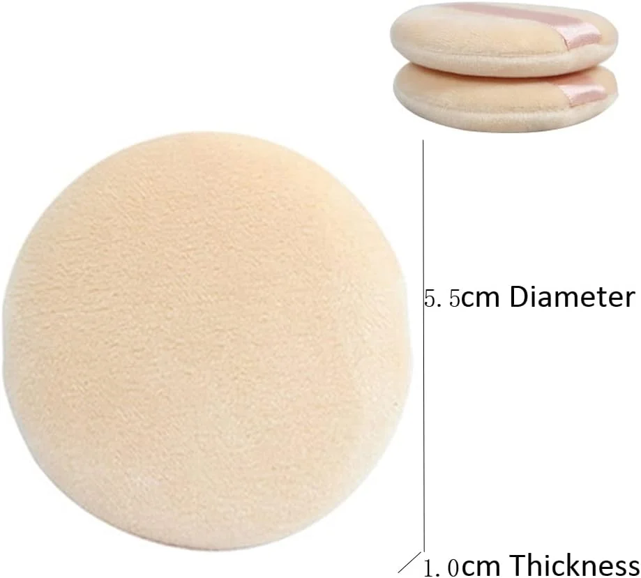 پد پودر آرایشی با بند، اسفنج نرم ابزار آرایش فونداسیون، پد پودر فومینگ طبیعی خالص مناسب برای حمل روزانه، 2 عدد پد پودر آرایشی با بند، اسفنج نرم ابزار آرایش فونداسیون، پد پودر فومینگ طبیعی خالص مناسب برای حمل روزانه، 2 عدد