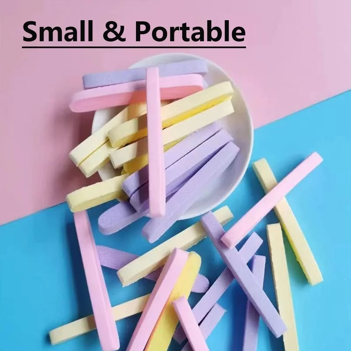 240 عدد اسفنج فشرده صورت برای متخصصان زیبایی، اسفنج پاک کننده صورت، پد اسفنجی پاک کننده آرایش (چند رنگ)