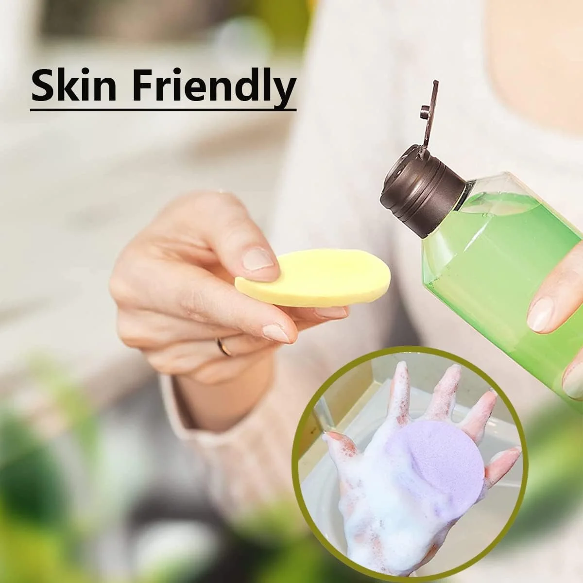 240 عدد اسفنج فشرده صورت برای متخصصان زیبایی، اسفنج پاک کننده صورت، پد اسفنجی پاک کننده آرایش (چند رنگ)