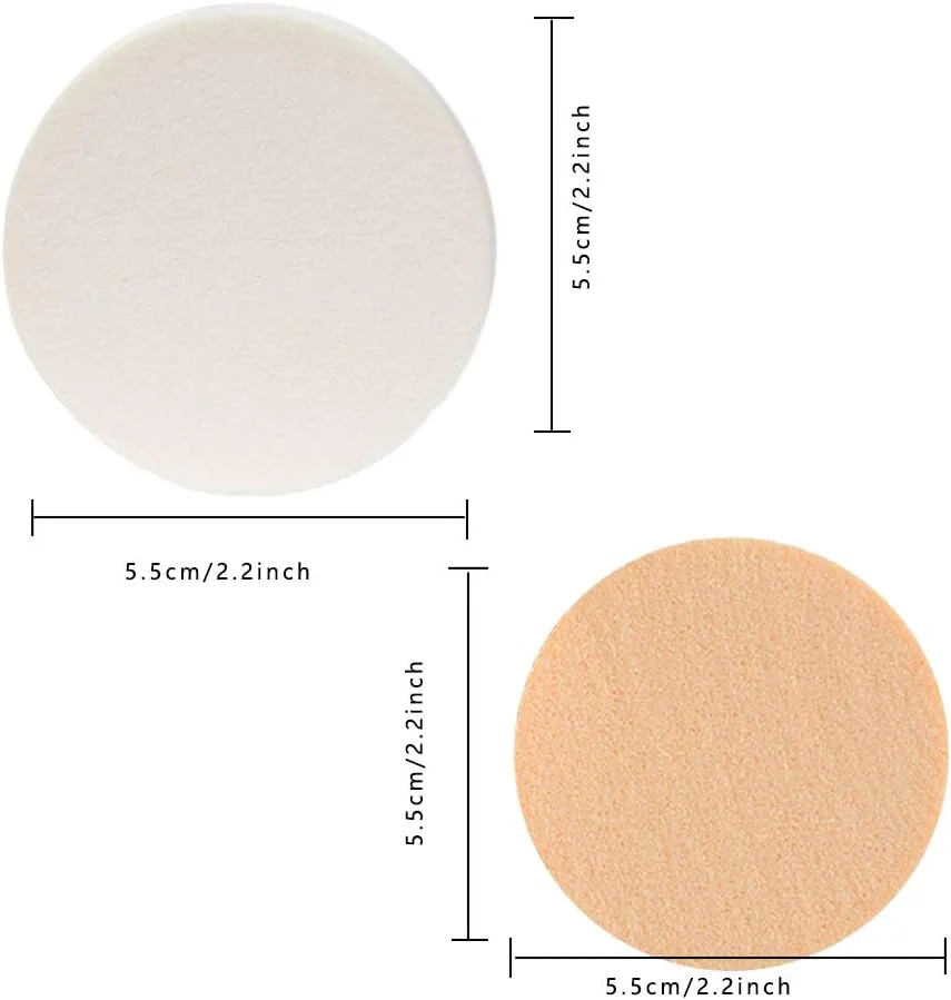24 عدد پد آرایشی اسفنجی گرد تخت برای صورت، اسفنج رنگ صورت، اپلیکاتور دایره ای، پف لاتکس فوم اسفنجی قابل شستشو برای کرم پودر، کانسیلر و ترکیب 24 عدد پد آرایشی اسفنجی گرد تخت برای صورت، اسفنج رنگ صورت، اپلیکاتور دایره ای، پف لاتکس فوم اسفنجی قابل شستشو برای کرم پودر، کانسیلر و ترکیب