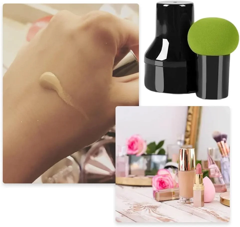 پد آرایشی اسفنجی 2 عددی برای زنان، پد پودر آرایشی صورت با دسته پد آرایشی اسفنجی 2 عددی برای زنان، پد پودر آرایشی صورت با دسته