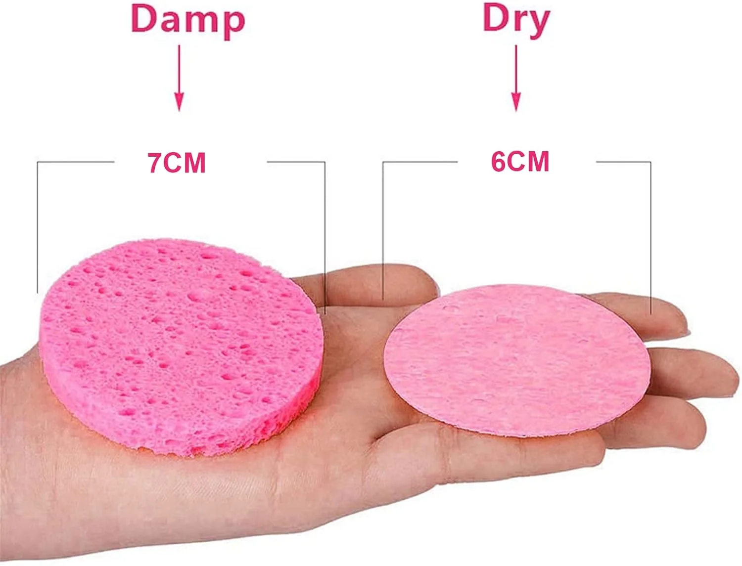 20 عدد اسفنج فشرده صورت 60 میلی متری، پدهای اسفنجی شستشوی صورت قابل استفاده مجدد برای پاکسازی صورت، لایه برداری ماسک، پاک کردن آرایش 20 عدد اسفنج فشرده صورت 60 میلی متری، پدهای اسفنجی شستشوی صورت قابل استفاده مجدد برای پاکسازی صورت، لایه برداری ماسک، پاک کردن آرایش