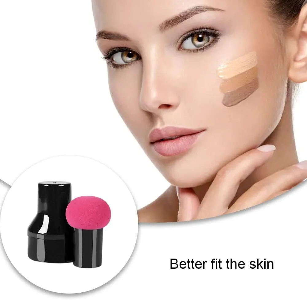 پد آرایشی اسفنجی 2 عددی برای زنان، پد پودر آرایشی صورت با دسته پد آرایشی اسفنجی 2 عددی برای زنان، پد پودر آرایشی صورت با دسته