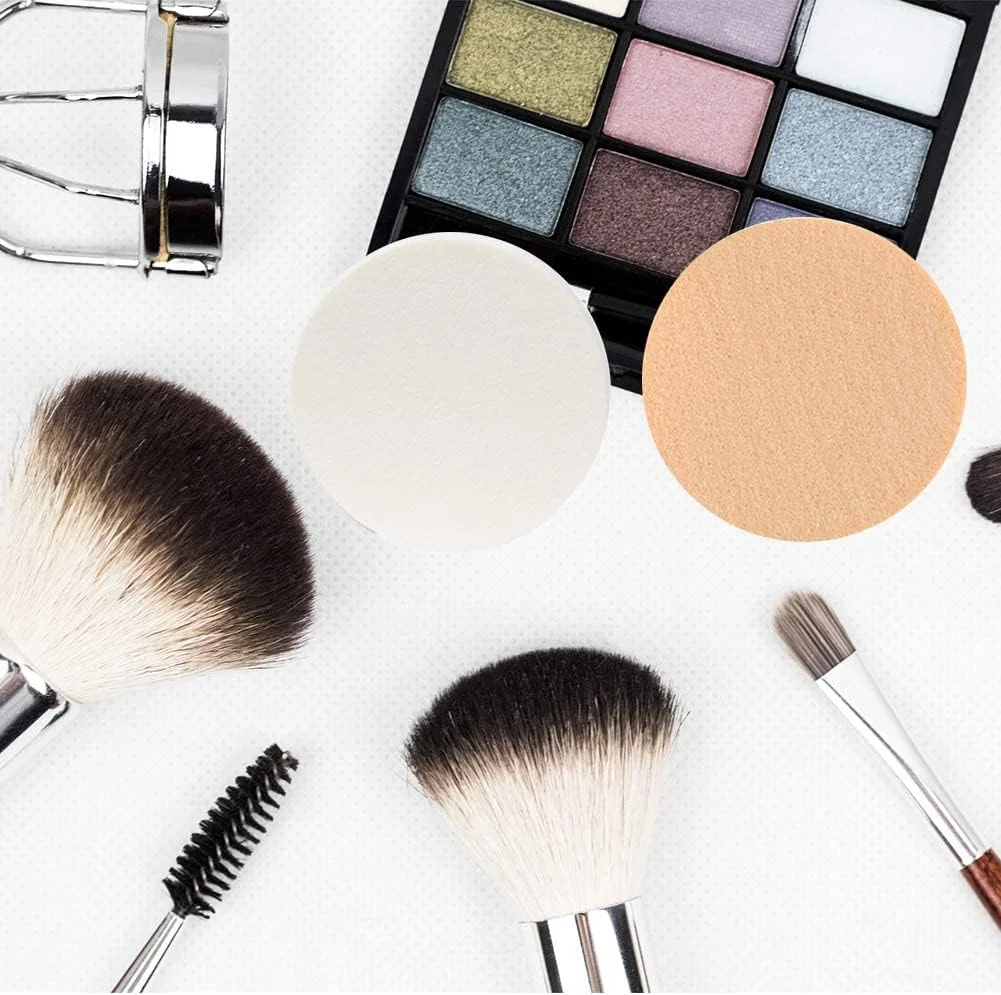 24 عدد پد آرایشی اسفنجی گرد تخت برای صورت، اسفنج رنگ صورت، اپلیکاتور دایره ای، پف لاتکس فوم اسفنجی قابل شستشو برای کرم پودر، کانسیلر و ترکیب 24 عدد پد آرایشی اسفنجی گرد تخت برای صورت، اسفنج رنگ صورت، اپلیکاتور دایره ای، پف لاتکس فوم اسفنجی قابل شستشو برای کرم پودر، کانسیلر و ترکیب