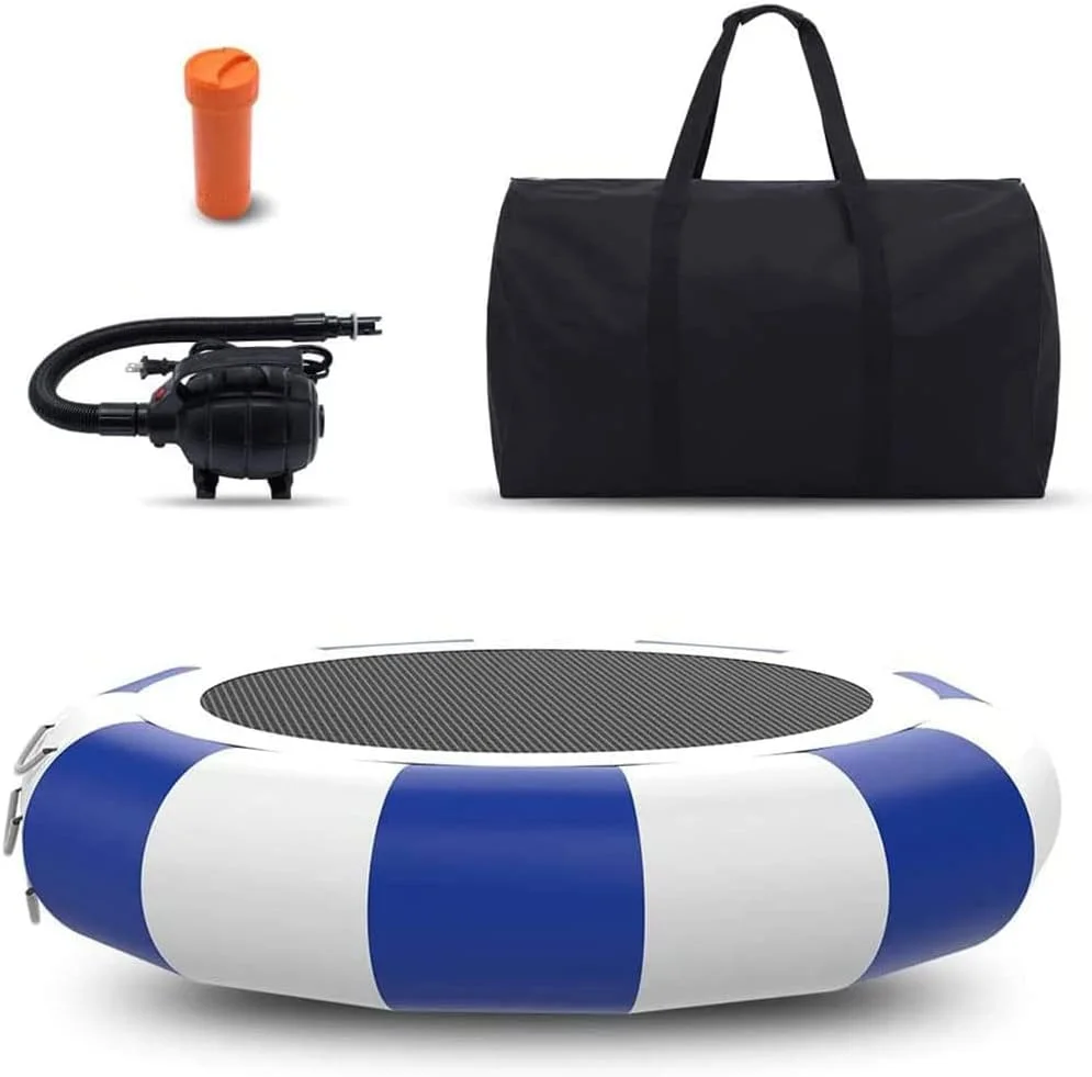 ترامپولین آبی بادی ZAIED، جامپینگ بادی پد دار برای شیرجه در فضای باز به همراه پمپ بادی برقی، نردبان طنابی، طناب های مهار و لنگر، سکوی شنای بادی برای استخرها، دریاچه ها و باغ ها، 3 متر (سایز: 2.5 متر) ترامپولین آبی بادی ZAIED، جامپینگ بادی پد دار برای شیرجه در فضای باز به همراه پمپ بادی برقی، نردبان طنابی، طناب های مهار و لنگر، سکوی شنای بادی برای استخرها، دریاچه ها و باغ ها، 3 متر (سایز: 2.5 متر)