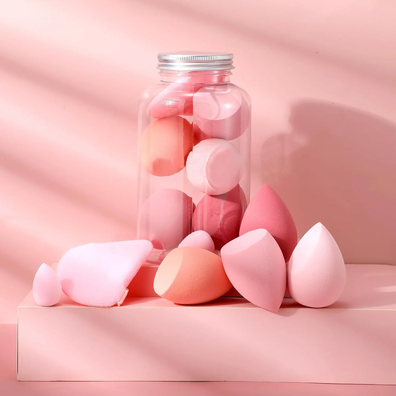 ست ۱۴ تکه اسفنج آرایشی، بلندر اسفنج های زیبایی با ۴ عدد پد پودر و ۴ عدد اسفنج مینی آرایشی، مناسب برای مایع، کرم پودر، پودر، کانسیلر، کرم ست ۱۴ تکه اسفنج آرایشی، بلندر اسفنج های زیبایی با ۴ عدد پد پودر و ۴ عدد اسفنج مینی آرایشی، مناسب برای مایع، کرم پودر، پودر، کانسیلر، کرم