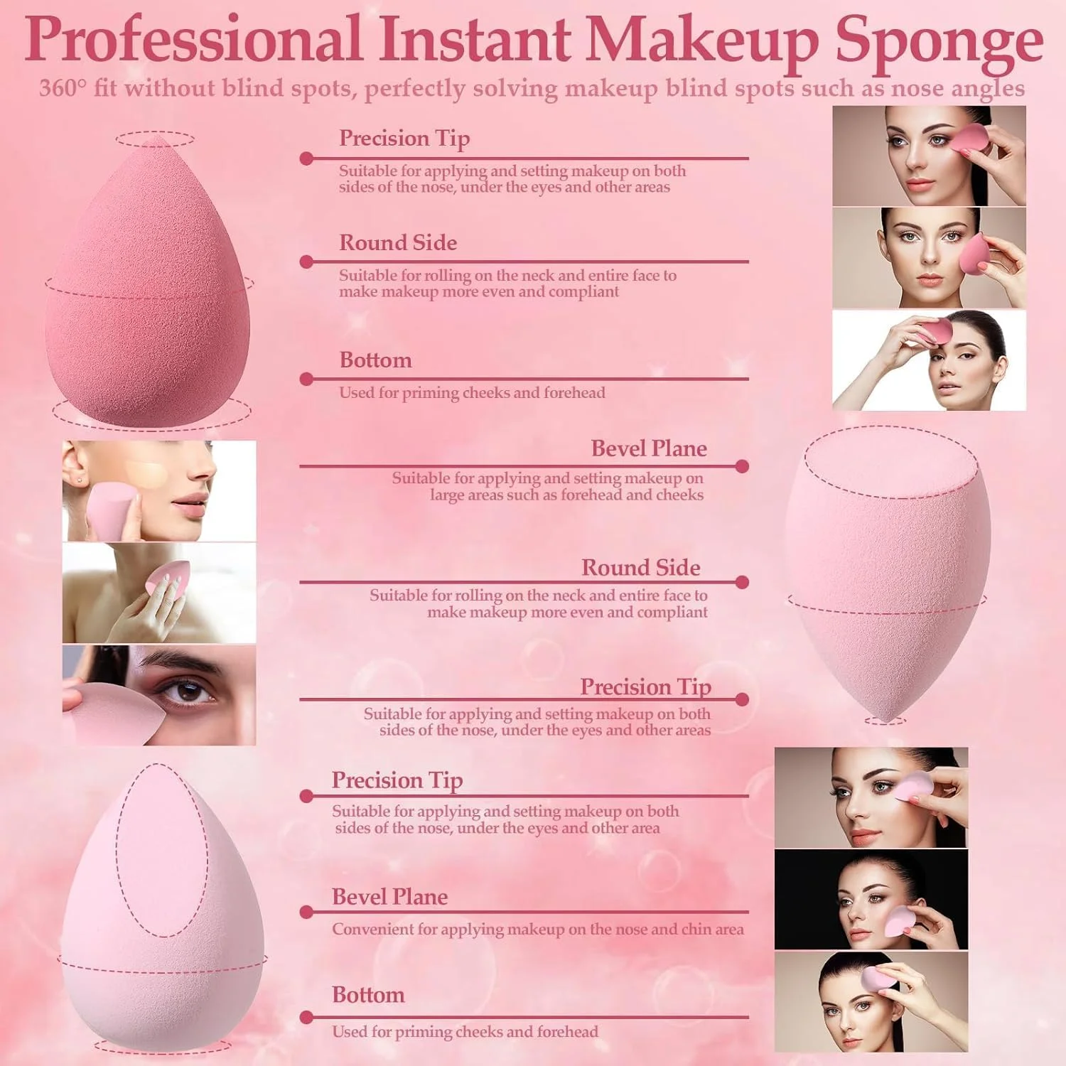 ست ۱۴ تکه اسفنج آرایشی، بلندر اسفنج های زیبایی با ۴ عدد پد پودر و ۴ عدد اسفنج مینی آرایشی، مناسب برای مایع، کرم پودر، پودر، کانسیلر، کرم ست ۱۴ تکه اسفنج آرایشی، بلندر اسفنج های زیبایی با ۴ عدد پد پودر و ۴ عدد اسفنج مینی آرایشی، مناسب برای مایع، کرم پودر، پودر، کانسیلر، کرم