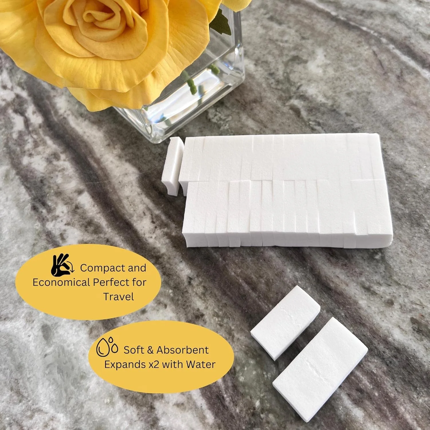 120 اسفنج آرایشی یکبار مصرف، اپلیکاتورهای فومی کوچک مستطیلی شکل بدون لاتکس، مناسب برای استفاده، ترکیب، و تثبیت آرایش، چند منظوره، سایز مسافرتی - 1.5" x 1" (سفید) (120 عدد، سفید) (2) 120 اسفنج آرایشی یکبار مصرف، اپلیکاتورهای فومی کوچک مستطیلی شکل بدون لاتکس، مناسب برای استفاده، ترکیب، و تثبیت آرایش، چند منظوره، سایز مسافرتی - 1.5" x 1" (سفید) (120 عدد، سفید) (2)