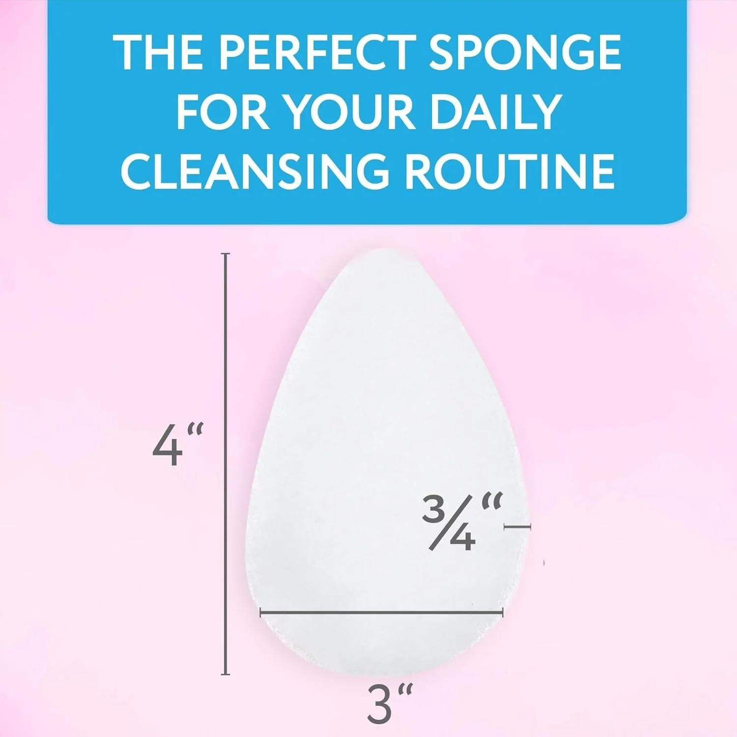 پد اسفنجی صورت برای پاکسازی عمیق روزانه و لایه برداری منظم - پدهای لایه بردار سبک باف پاف مناسب برای از بین بردن پوست مرده، آلودگی و آرایش - مناسب پوست های معمولی تا چرب - ساخت آمریکا (بسته 10 عددی)