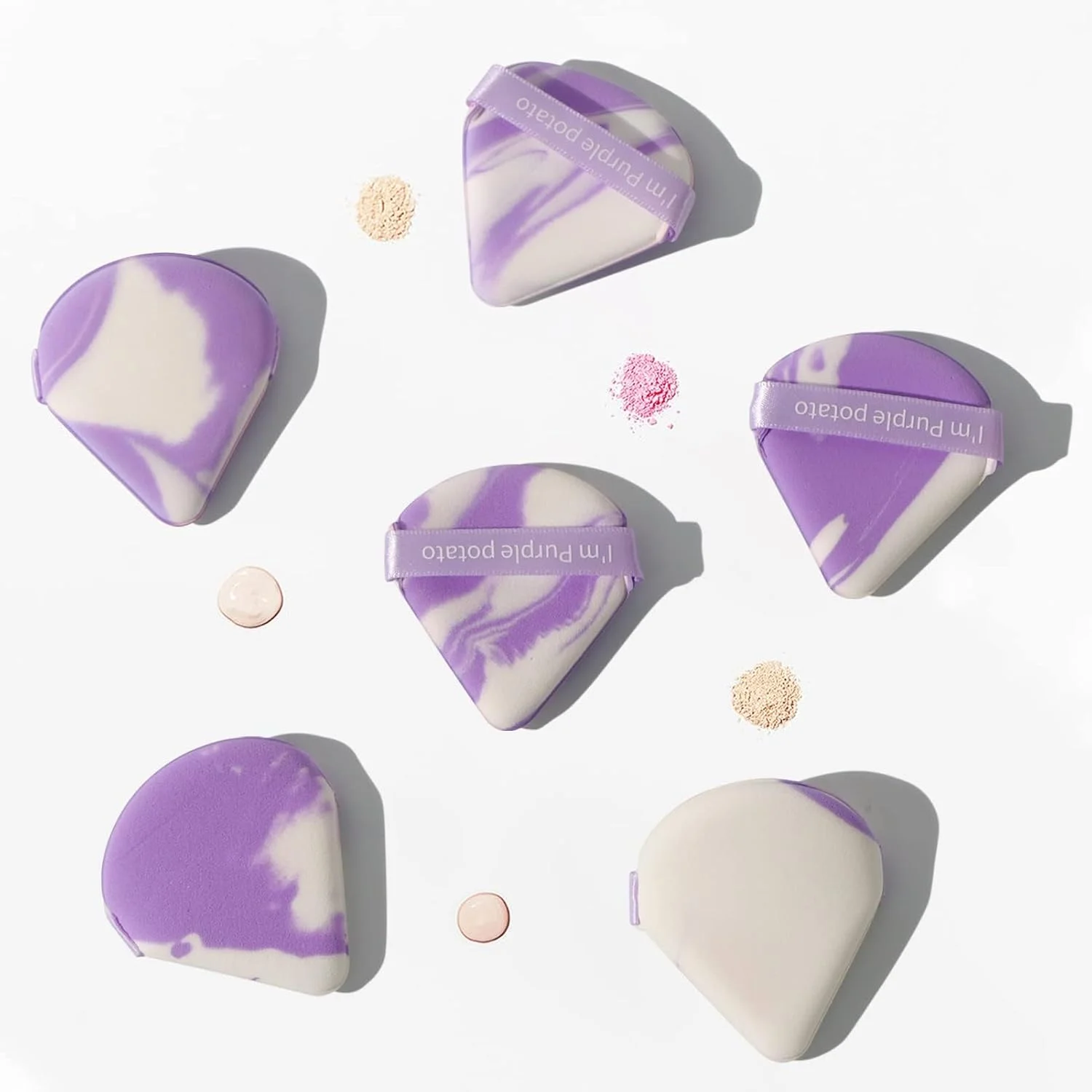 پدهای مثلثی پودر 10 عددی، اسفنج آرایشی برای پودر فشرده، پودر معدنی، ابزار آرایشی خشک و مرطوب پدهای مثلثی پودر 10 عددی، اسفنج آرایشی برای پودر فشرده، پودر معدنی، ابزار آرایشی خشک و مرطوب