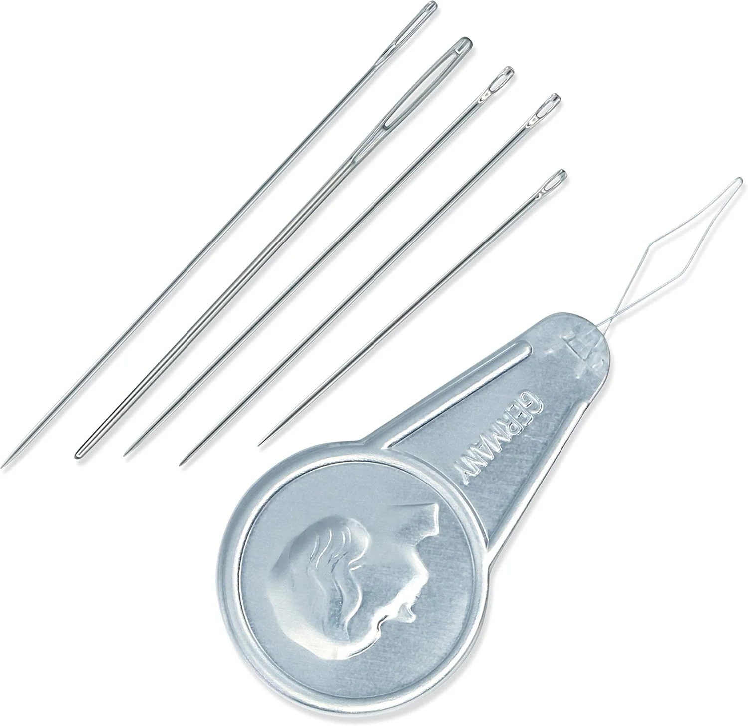 Dritz 160 Hand Needle Compact & Needle Threader, Assorted Sizes & Styles (30-Count) Dritz 160 Hand Needle Compact & Needle Threader, Assorted Sizes & Styles (30-Count)