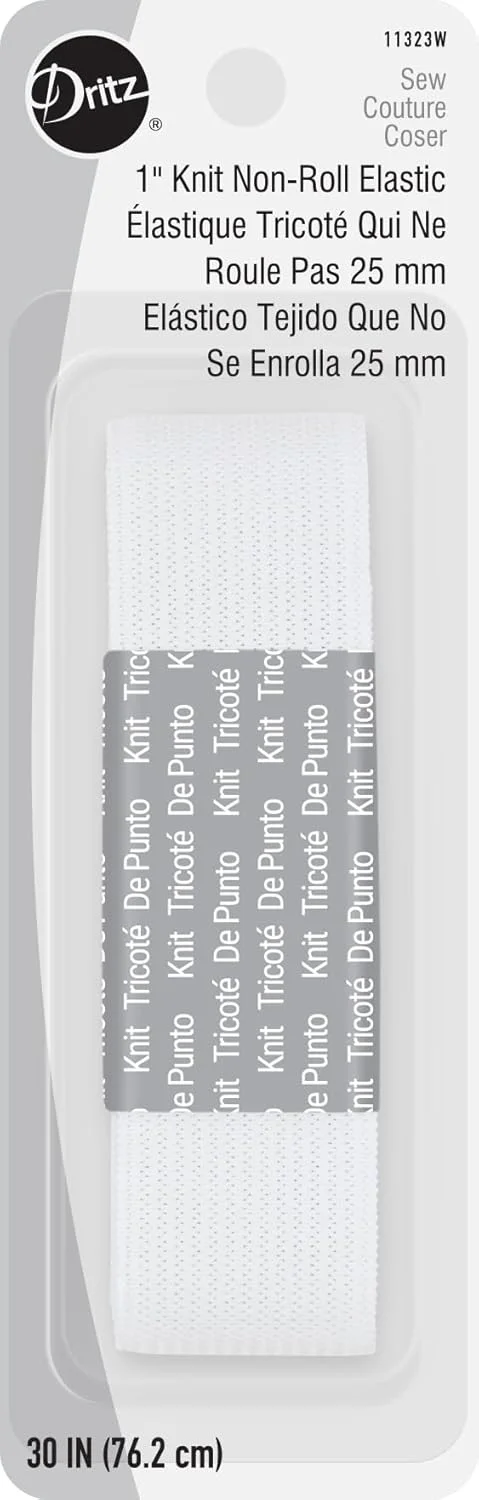 Dritz Knit Elastic, White