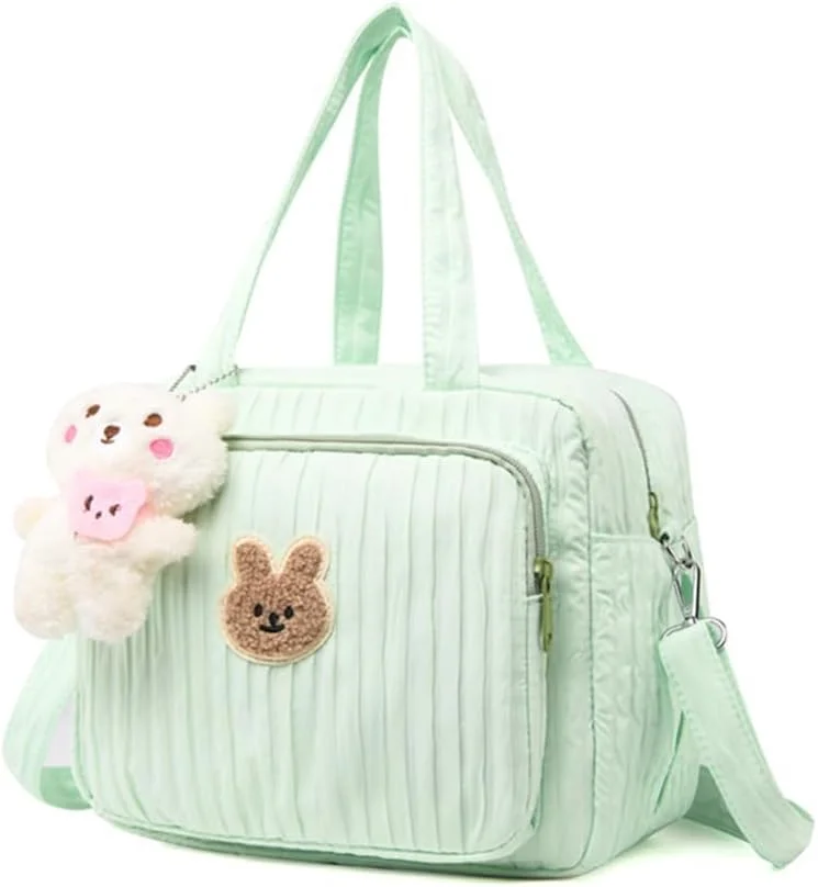 کیف لوازم کودک رافلتا، کیف کوچک لوازم کودک، کیف دوشی لوازم کودک، کیف لحافی زیبا، کیف مسافرتی کودک، کیف شانه ای با بند، کیف نگهداری روزانه کالسکه، کیف نگهداری چند منظوره (سبز)