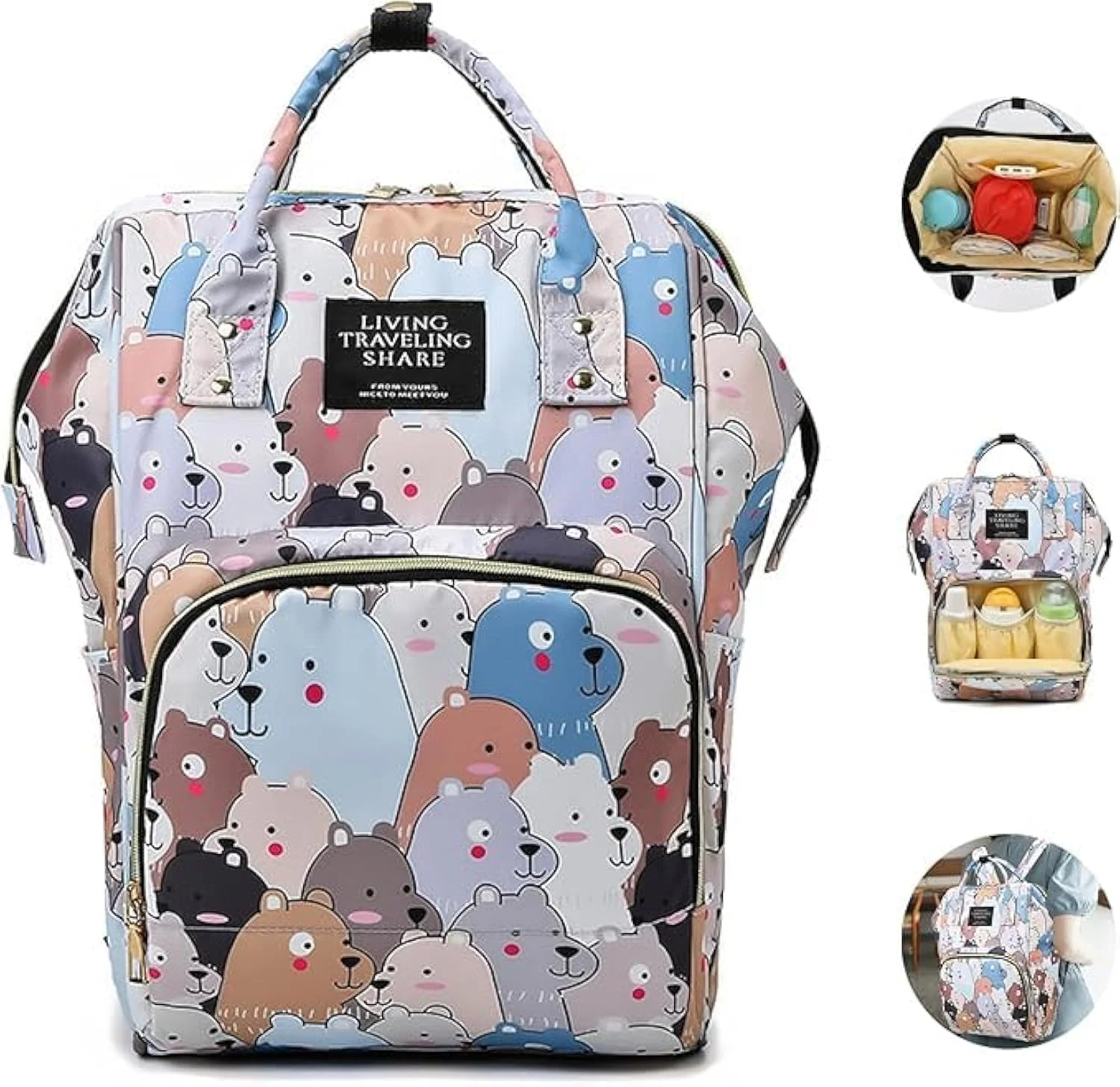 کیف لوازم کودک اوی داس - کوله پشتی ضد آب تعویض، سبد مسافرتی چند منظوره قابل حمل، کیف بزرگ مادر برای نوزاد کیف لوازم کودک اوی داس - کوله پشتی ضد آب تعویض، سبد مسافرتی چند منظوره قابل حمل، کیف بزرگ مادر برای نوزاد