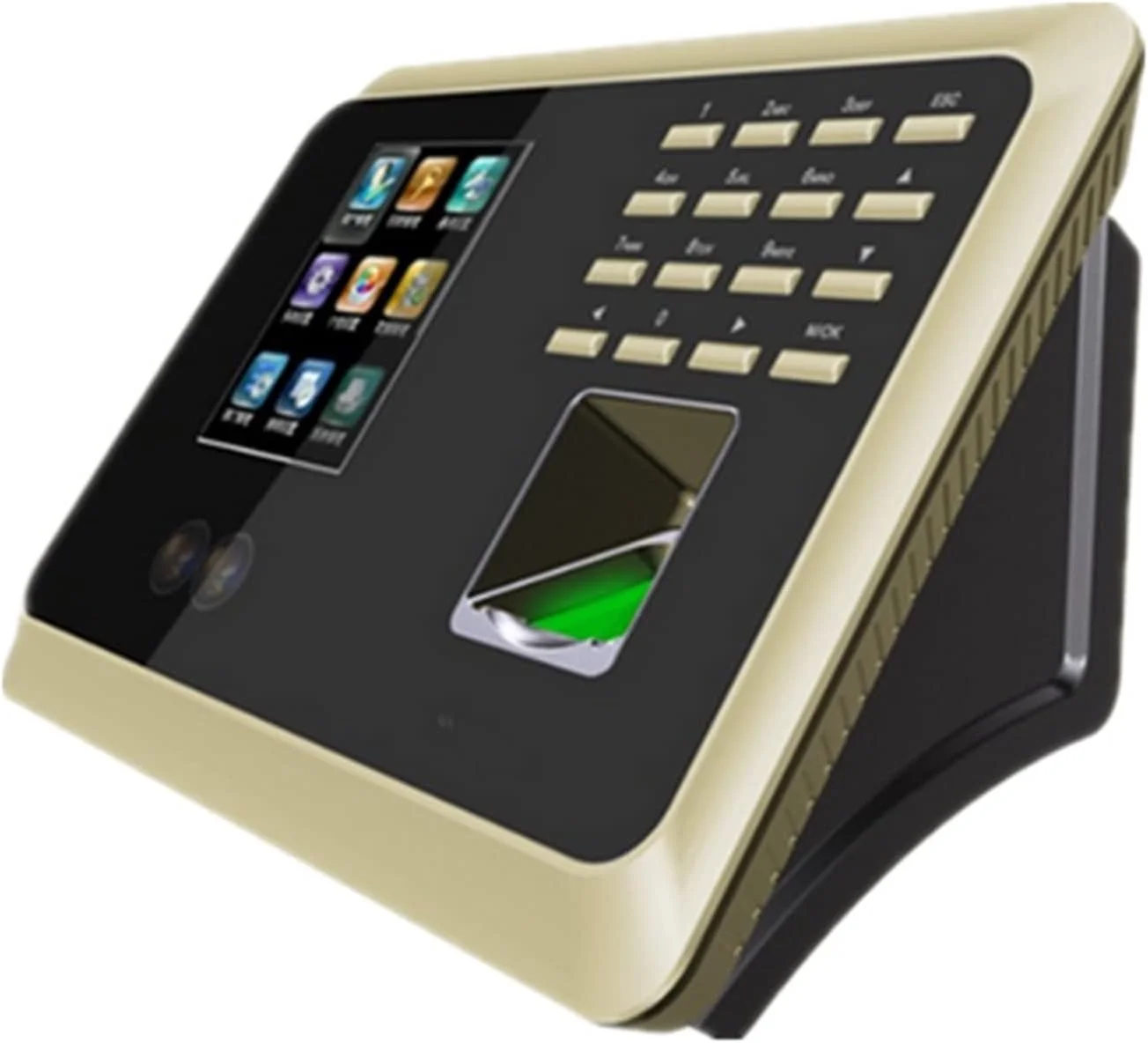 دستگاه حضور و غیاب ZAIED مدل UF100 با قابلیت تشخیص چهره و اثر انگشت، اتصال WIFI و TCP/IP، مناسب برای کسب و کارهای کوچک و کارمندان