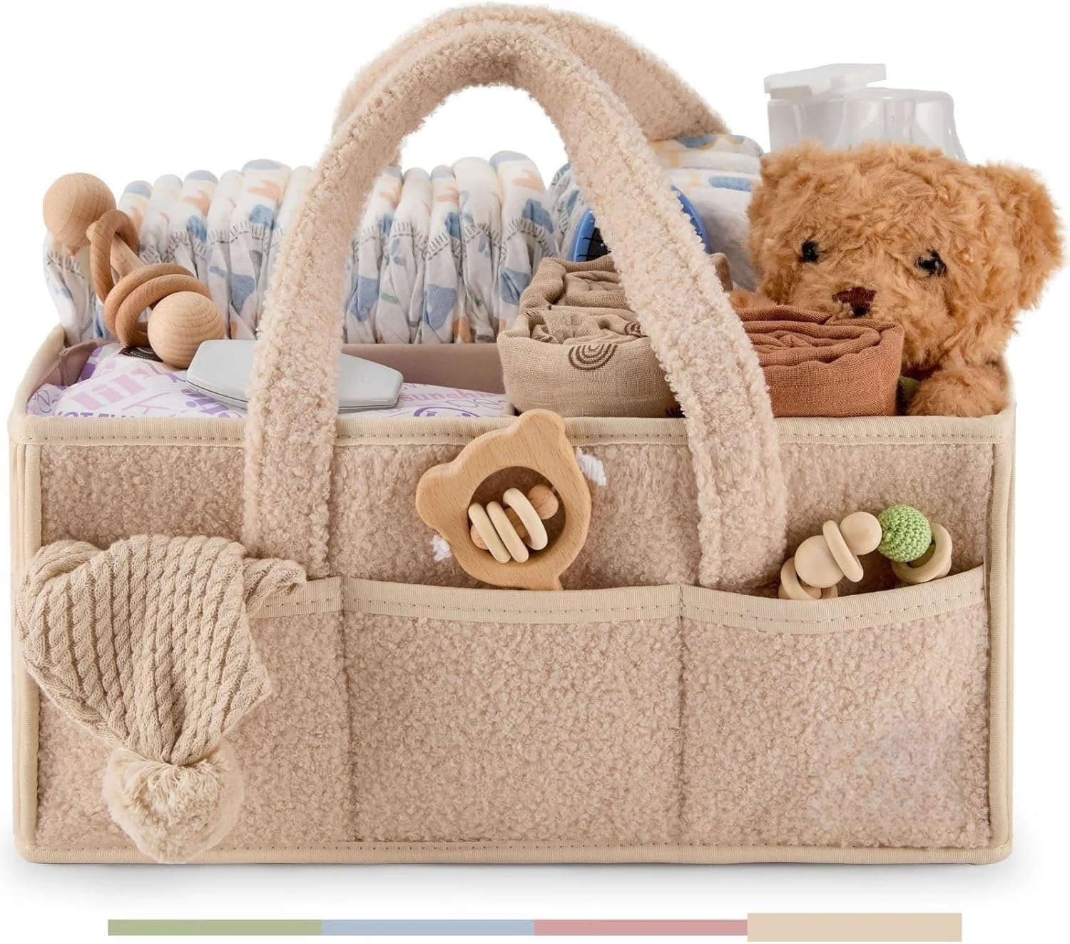 سبد لوازم کودک Fohome، سازمان دهنده لوازم کودک، سبد هدیه کودک برای میز تعویض، سازمان دهنده لوازم کودک برای اتاق نوزاد، محل نگهداری قابل حمل پوشک (سفید) سبد لوازم کودک Fohome، سازمان دهنده لوازم کودک، سبد هدیه کودک برای میز تعویض، سازمان دهنده لوازم کودک برای اتاق نوزاد، محل نگهداری قابل حمل پوشک (سفید)