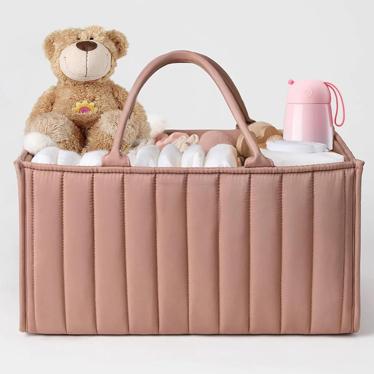 سازمان دهنده لوازم کودک Falahom، سبد لوازم کودک، سازمان دهنده قابل حمل پوشک، سبد سازمان دهنده پوشک، سبد ذخیره سازی لوازم کودک (راه راه صورتی) سازمان دهنده لوازم کودک Falahom، سبد لوازم کودک، سازمان دهنده قابل حمل پوشک، سبد سازمان دهنده پوشک، سبد ذخیره سازی لوازم کودک (راه راه صورتی)