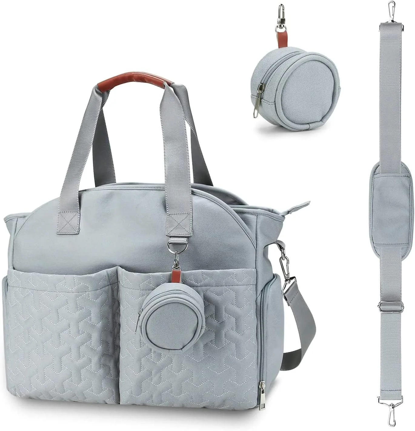 کیف تعویض چند منظوره کودک SYOSI، کیف دستی ضد آب با ظرفیت بزرگ، کیف پیام رسان قابل حمل برای سفر با کیف پستانک، آبی روشن کیف تعویض چند منظوره کودک SYOSI، کیف دستی ضد آب با ظرفیت بزرگ، کیف پیام رسان قابل حمل برای سفر با کیف پستانک، آبی روشن