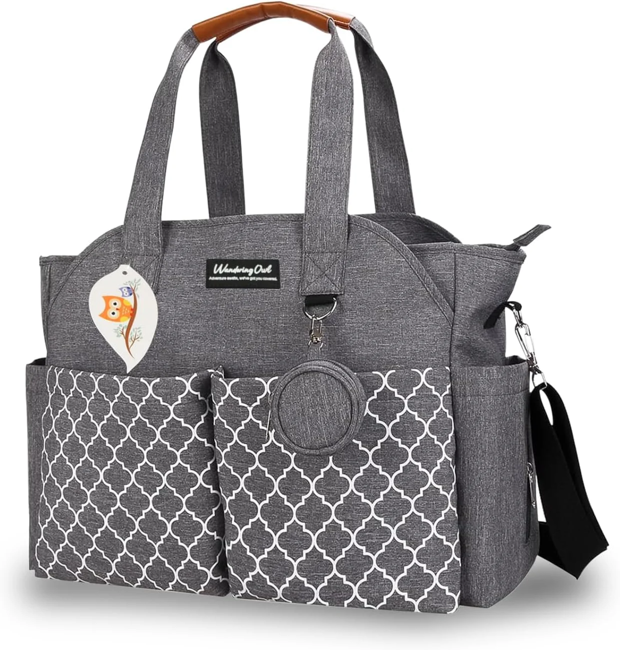 کیف لوازم کودک جغد سرگردان، کیف بیمارستانی بزرگ مسافرتی آخر هفته برای تعویض پوشک مادر و پدر کیف لوازم کودک جغد سرگردان، کیف بیمارستانی بزرگ مسافرتی آخر هفته برای تعویض پوشک مادر و پدر