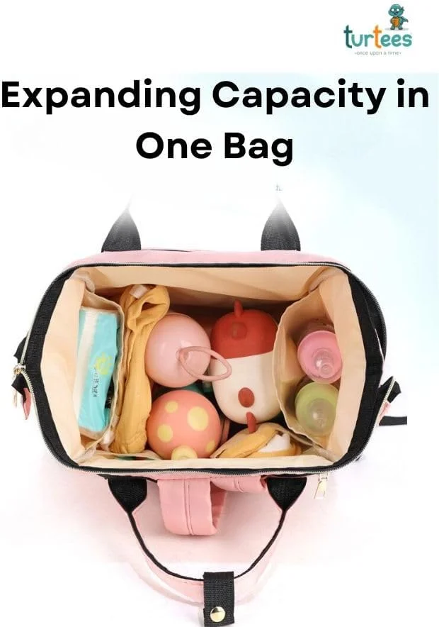 کیف لوازم کودک چند منظوره Turtees، کوله پشتی لوازم مادر و کودک مناسب برای کالسکه